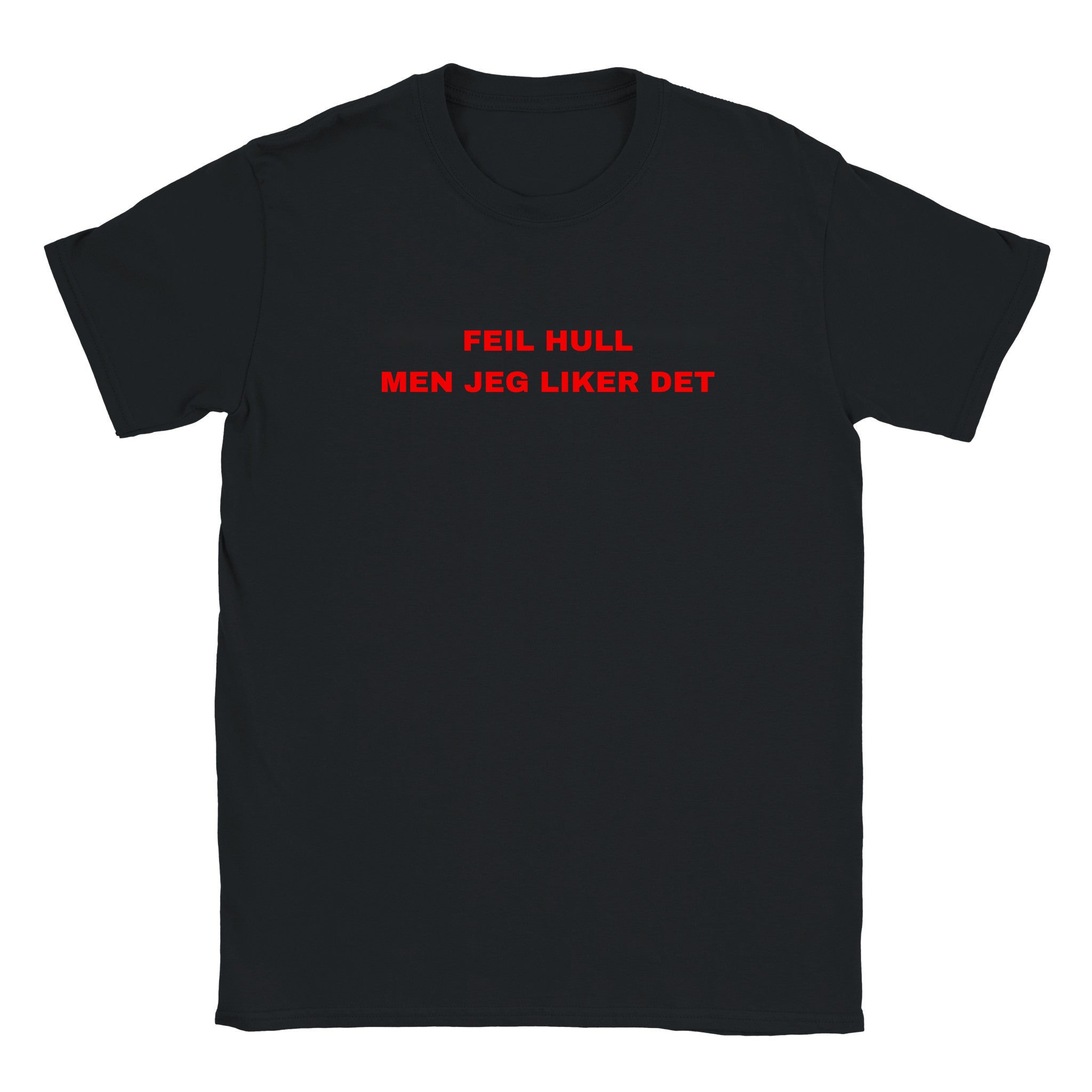 Feil hull men jeg liker det - Baby tee – Black
