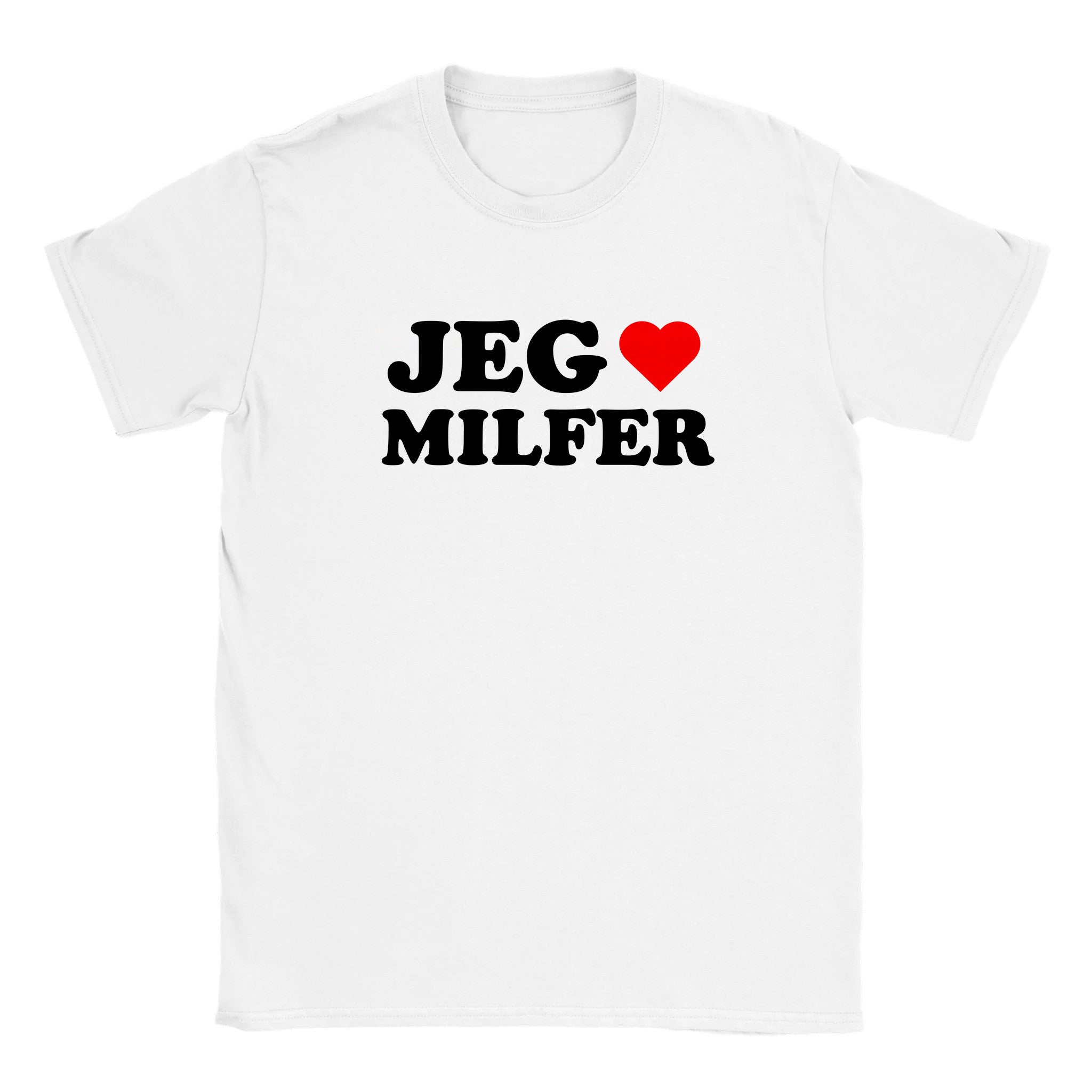 Jeg elsker MILFER - Baby tee – White