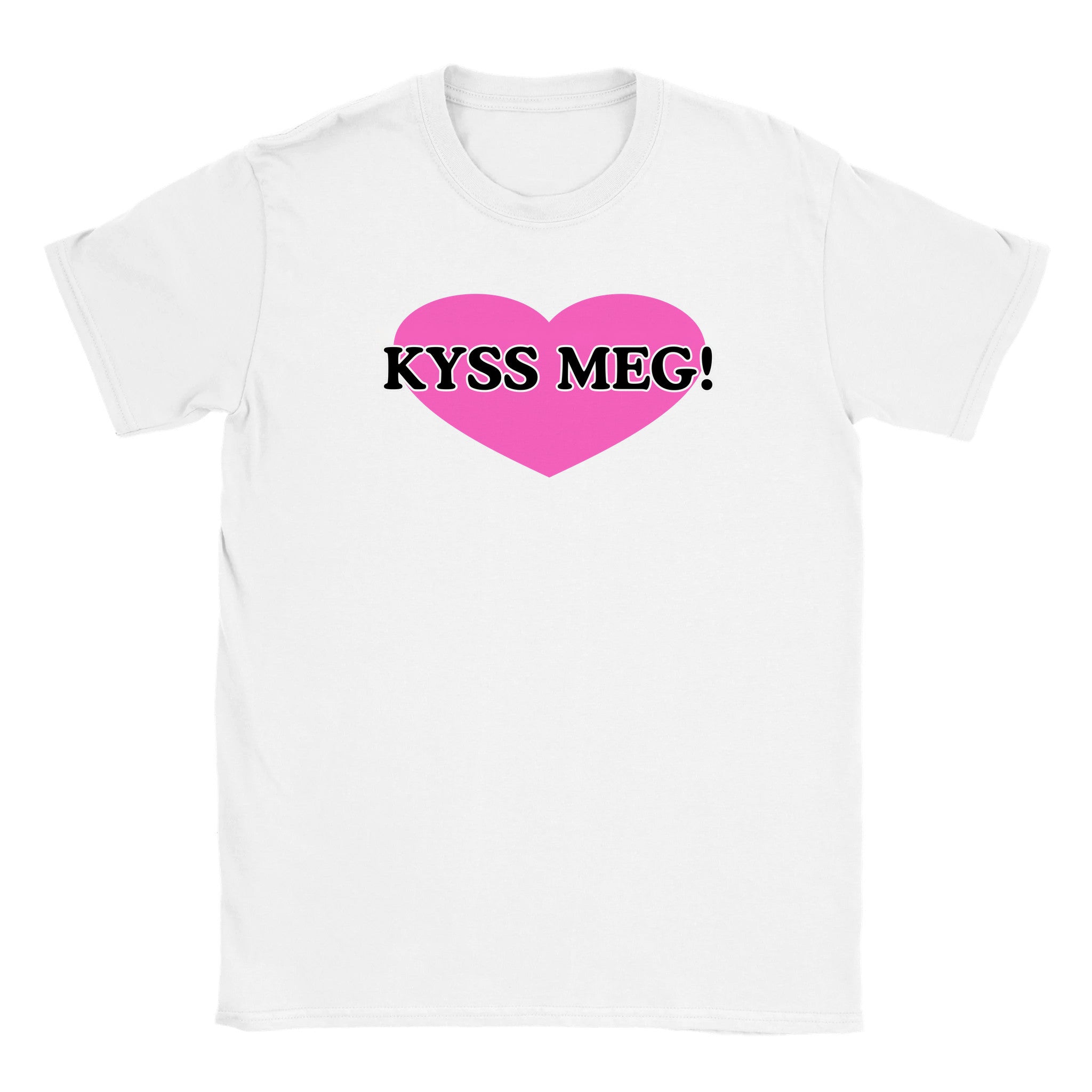 Kyss meg! - Baby tee – White