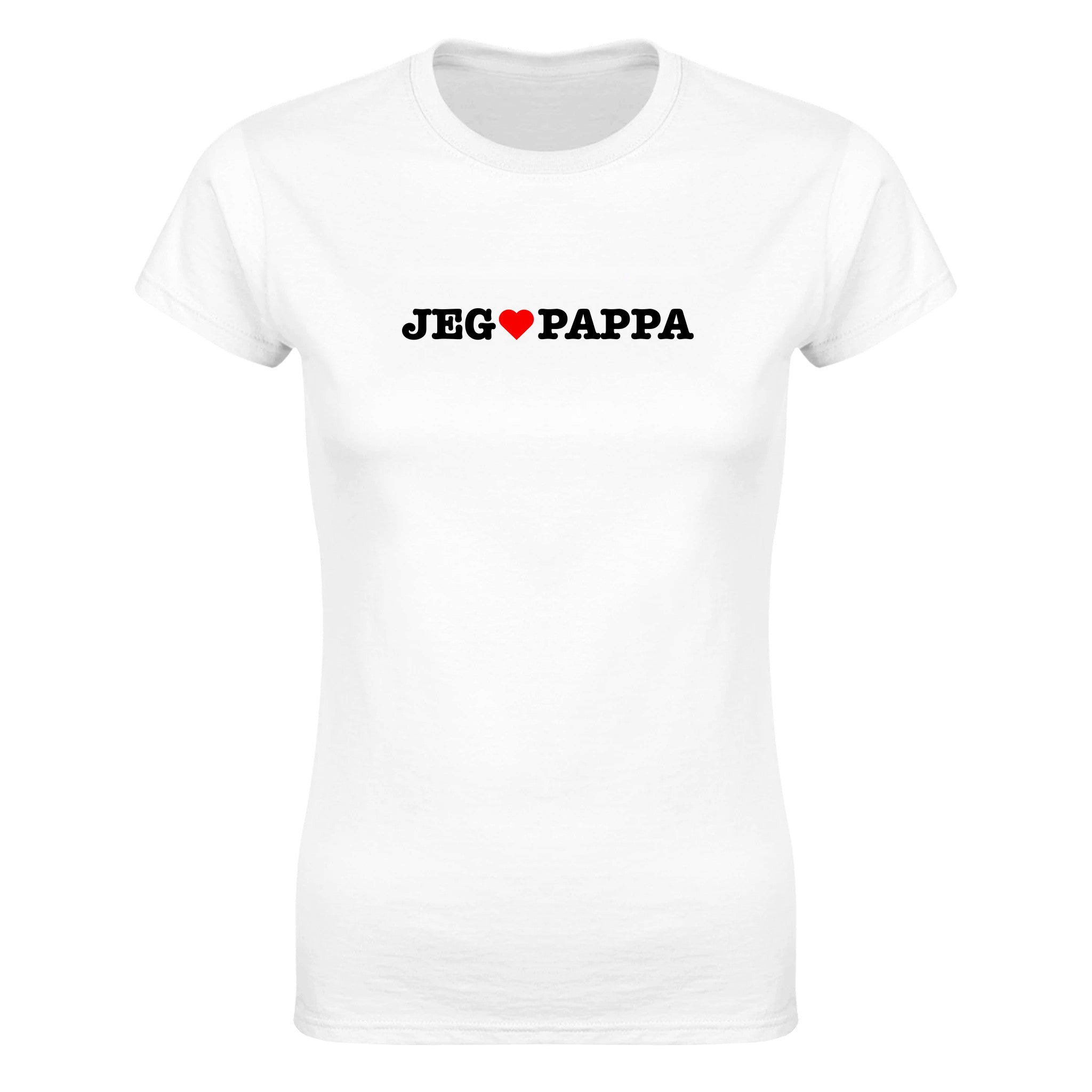 Jeg elsker pappa - Dame t-skjorte – White
