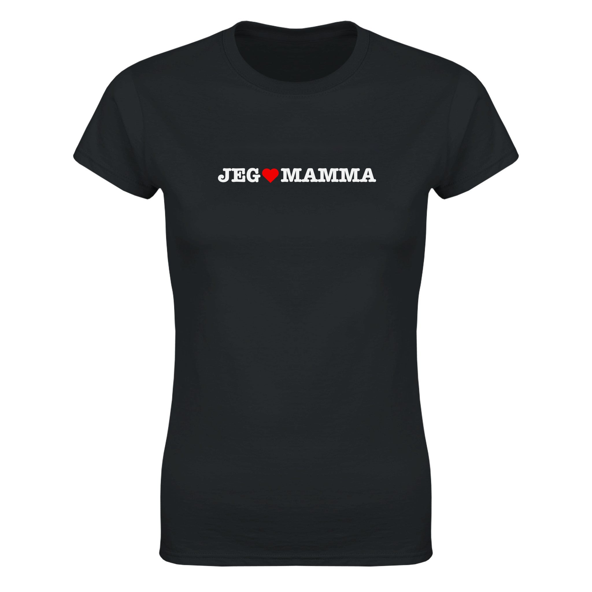 Jeg elsker mamma - Dame t-skjorte – Black