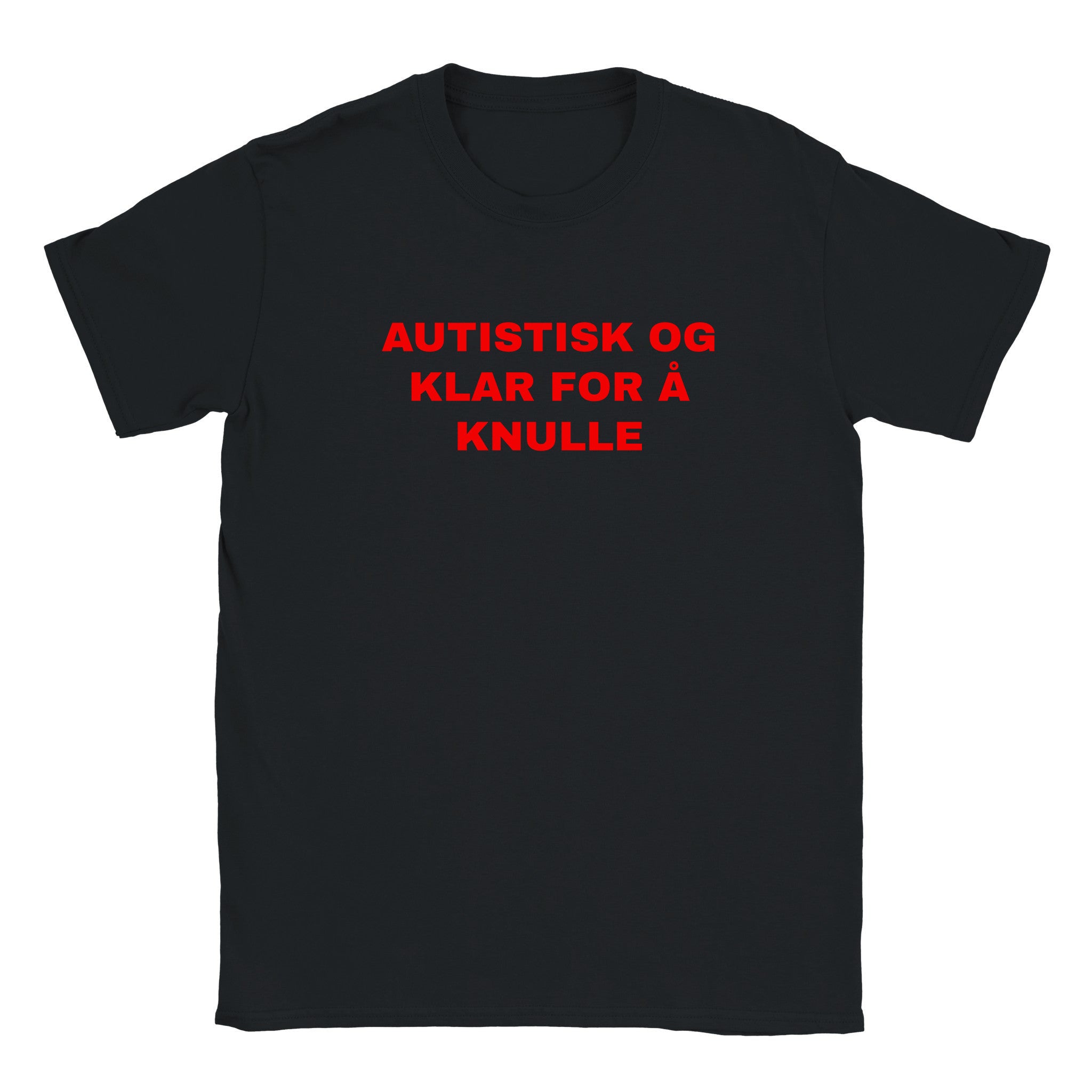 Autistisk og klar for å knulle - Baby tee – Black