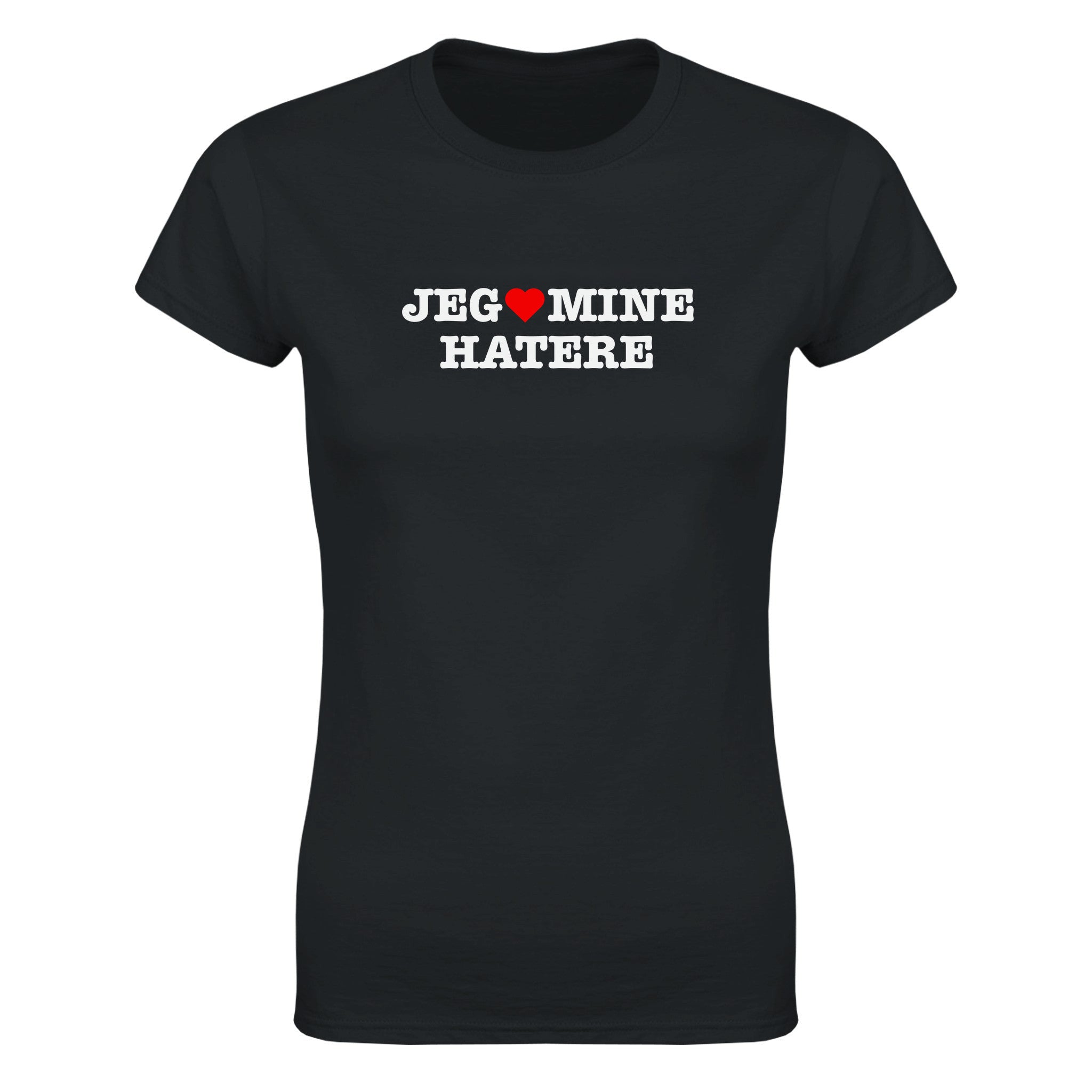 Jeg elsker mine hatere - Dame t-skjorte – Black