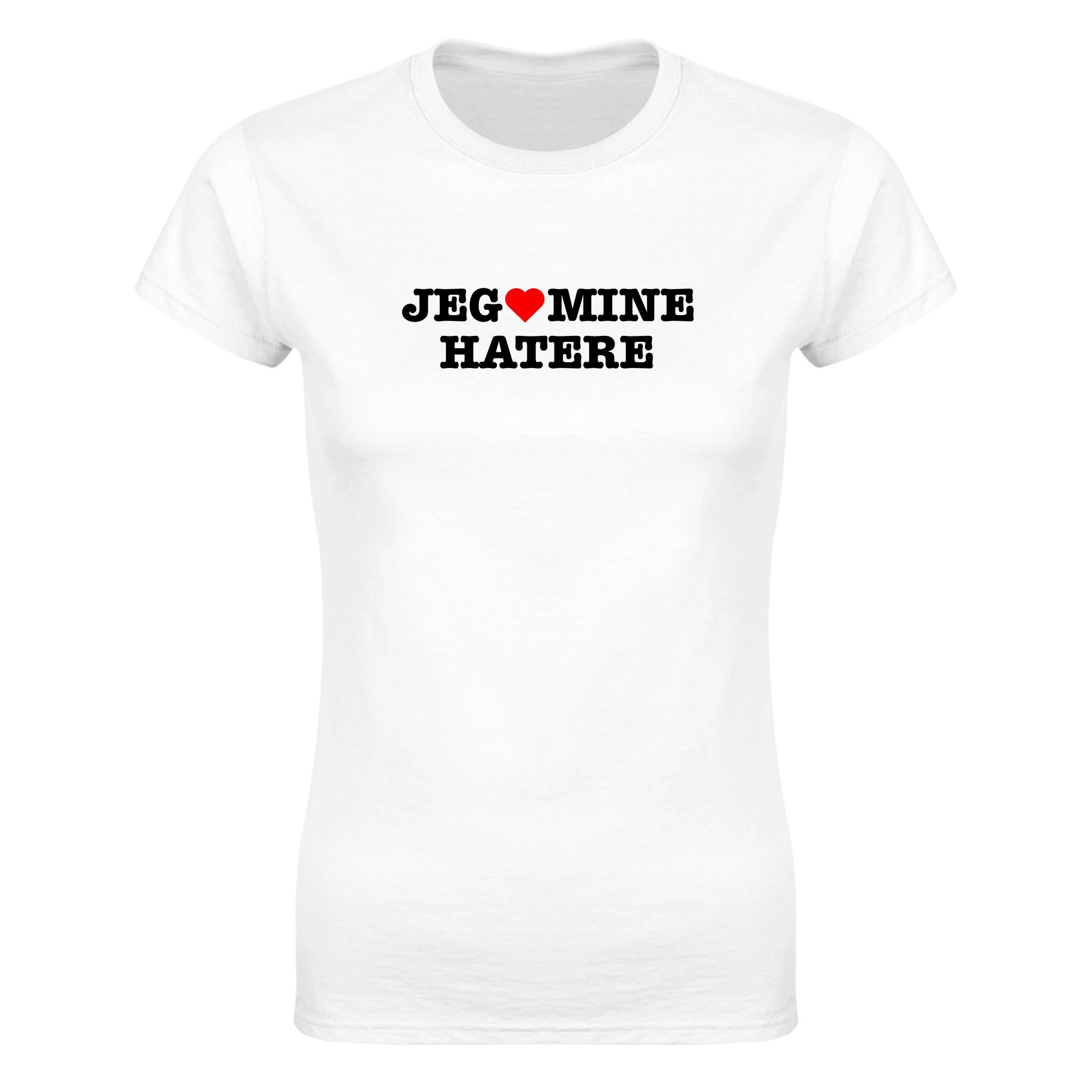 Jeg elsker mine hatere - Dame t-skjorte – White