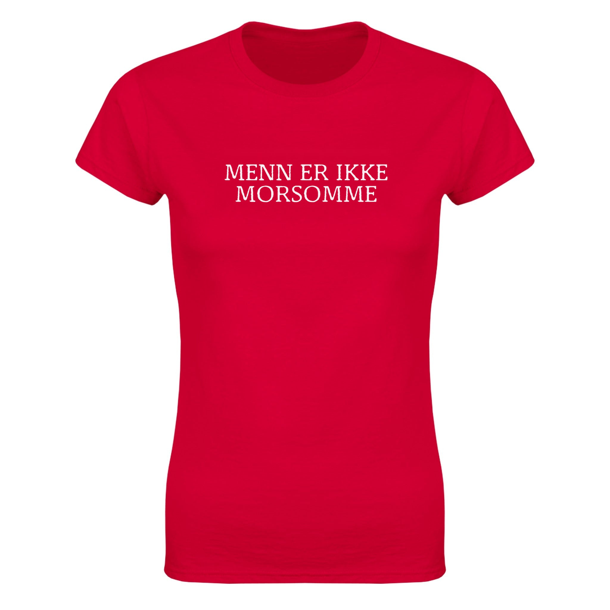 Menn er ikke morsomme - Dame t-skjorte – Red