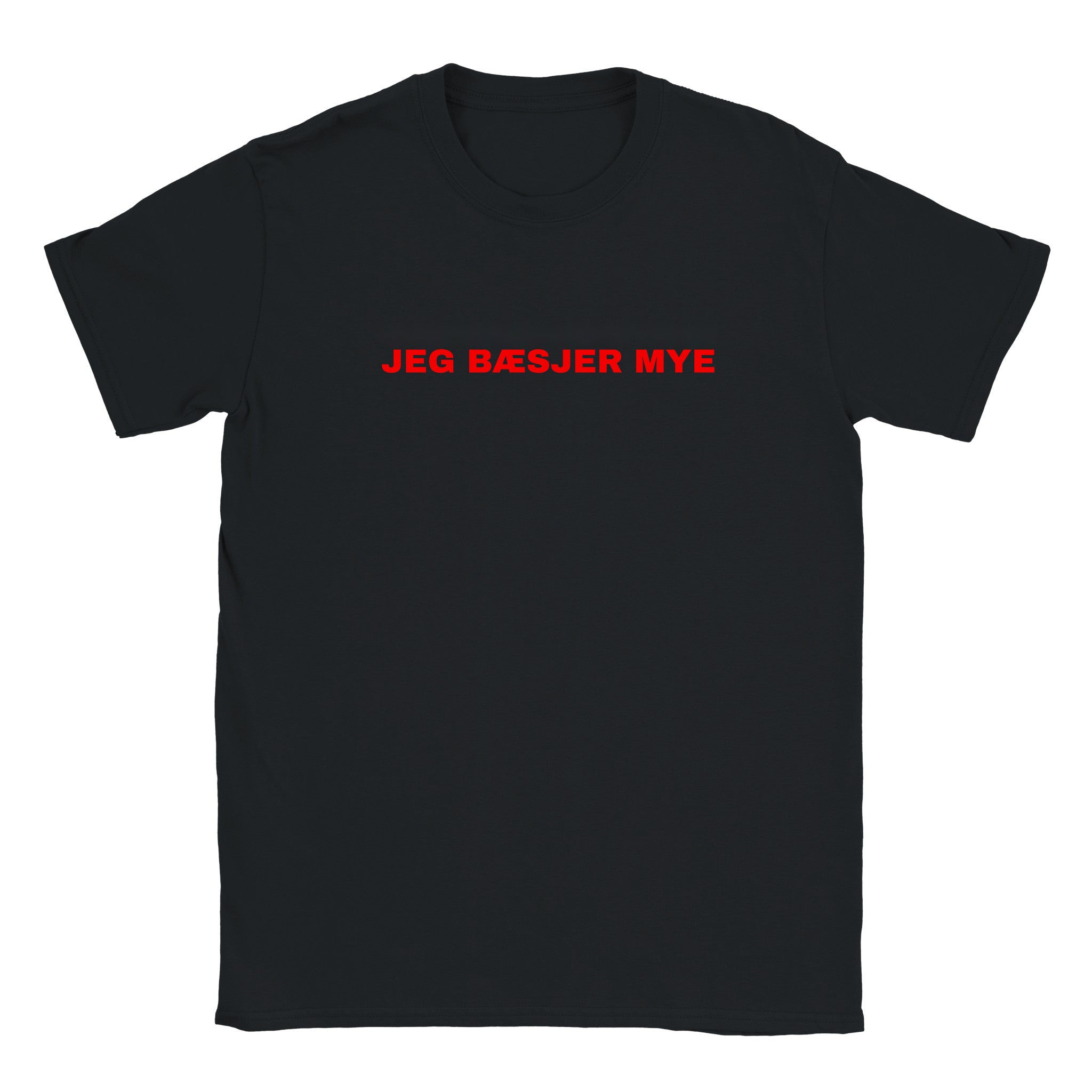 Jeg bæsjer mye - Baby tee – Black
