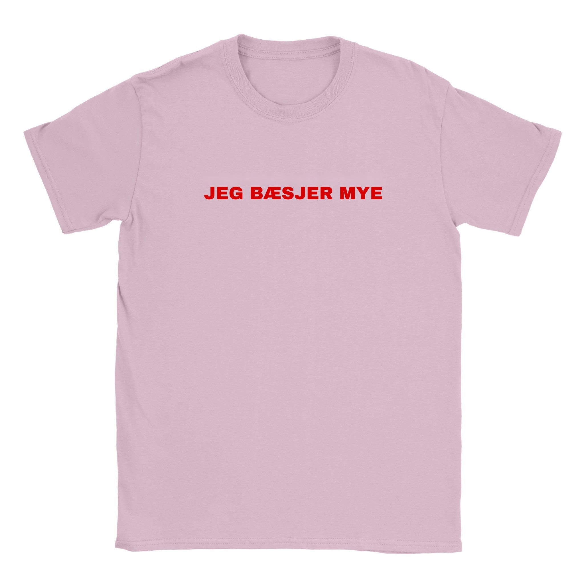 Jeg bæsjer mye - Baby tee – Light Pink