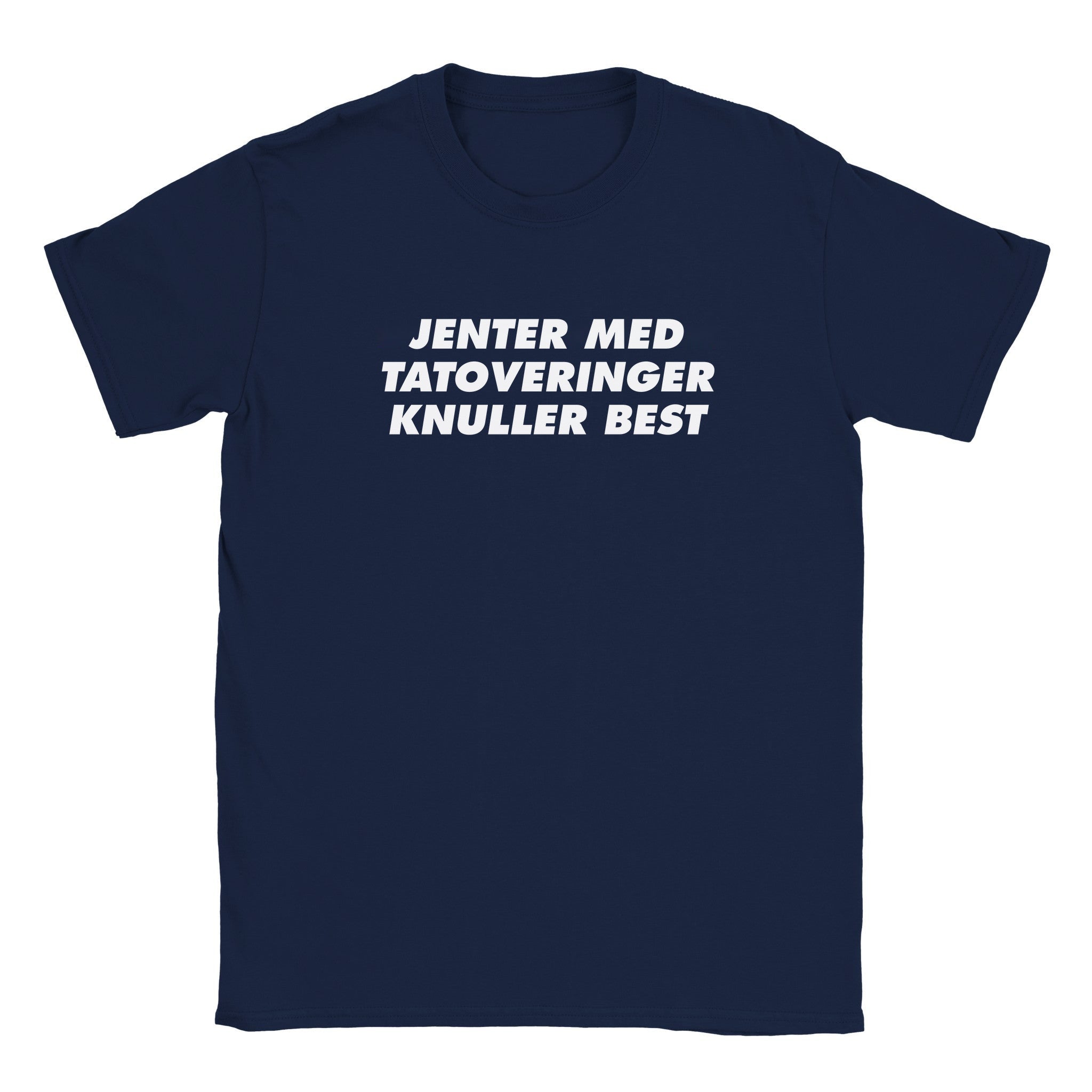 Jenter med tatoveringer knuller best - Baby tee – Navy