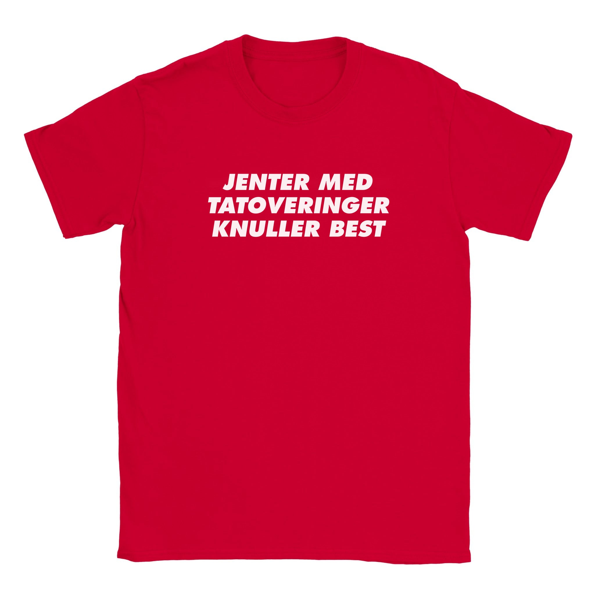 Jenter med tatoveringer knuller best - Baby tee – Red