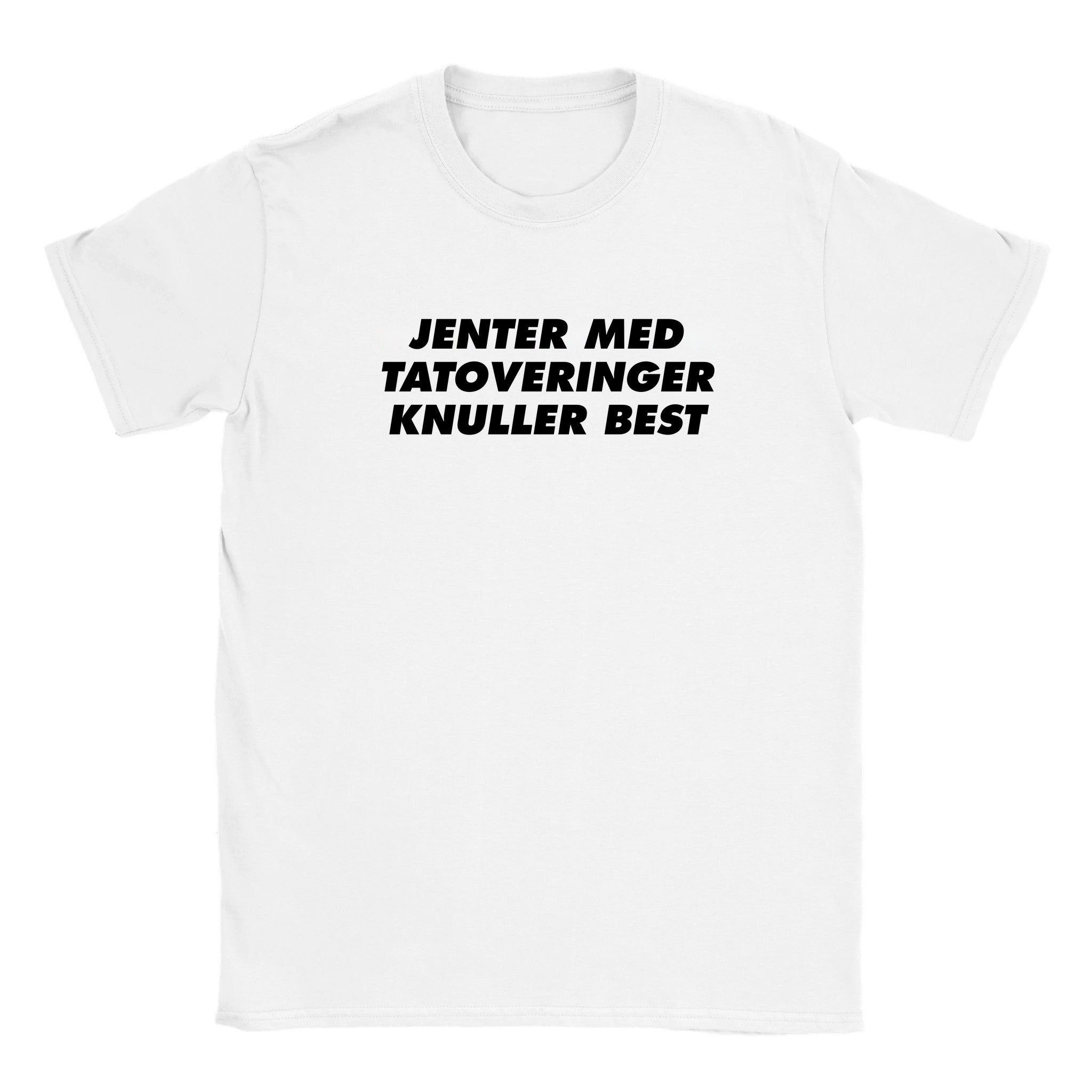 Jenter med tatoveringer knuller best - Baby tee – White