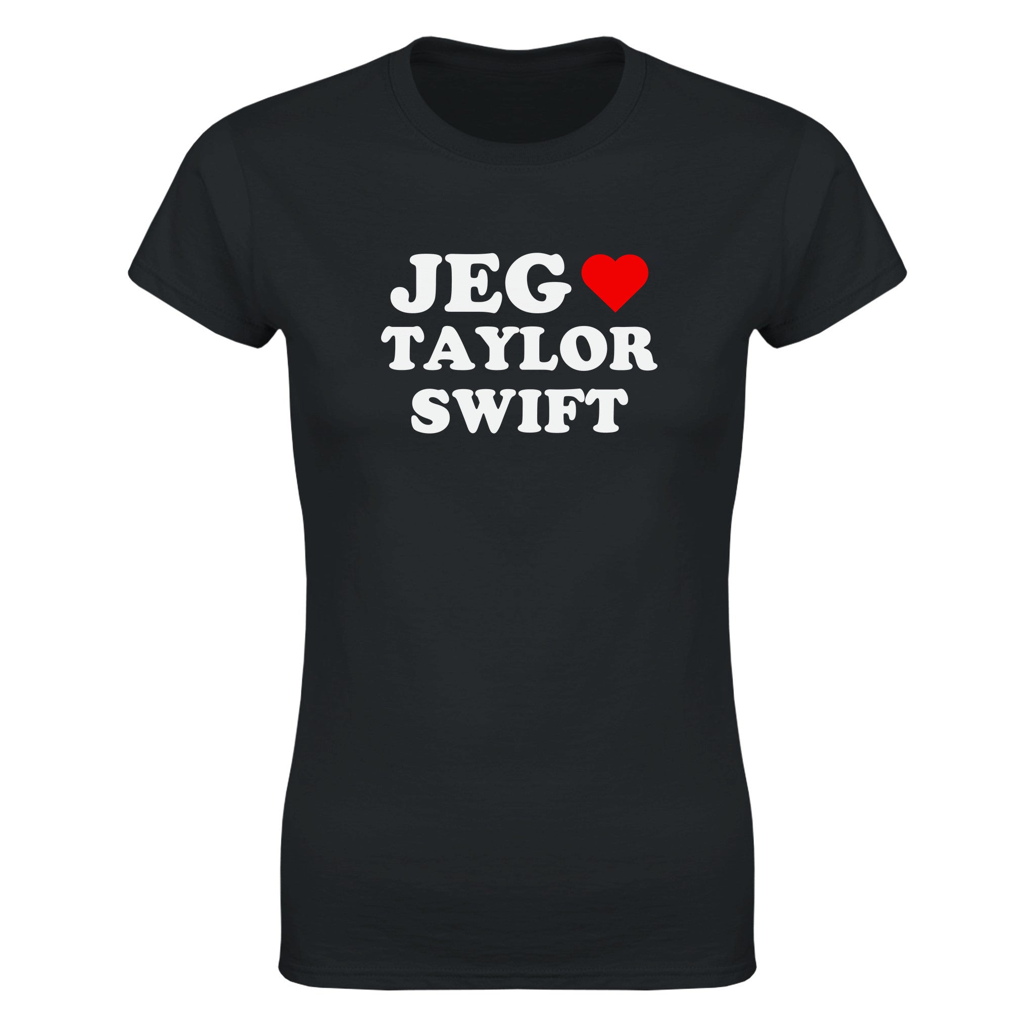 Jeg elsker Taylor Swift - Dame t-skjorte – Black
