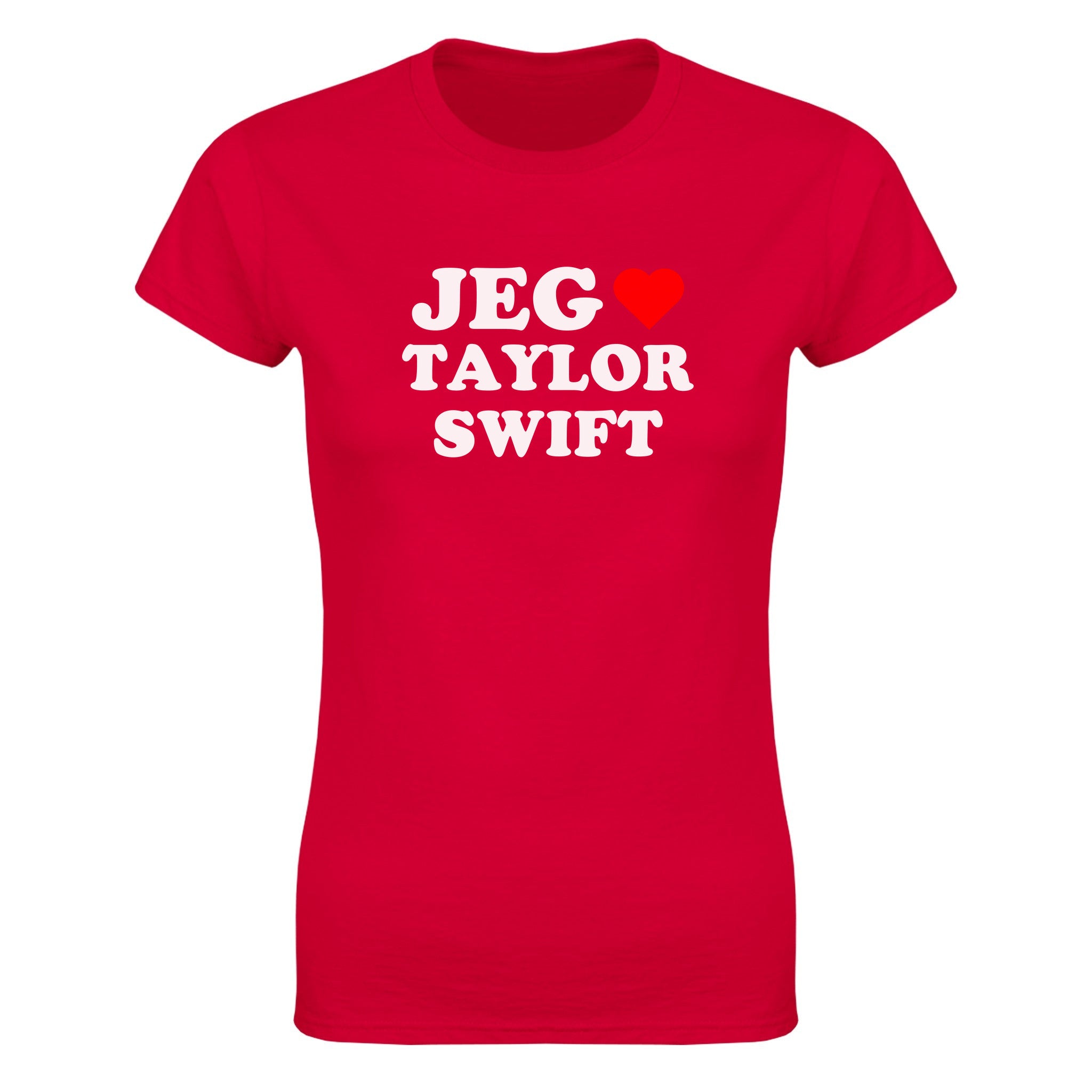 Jeg elsker Taylor Swift - Dame t-skjorte – Red