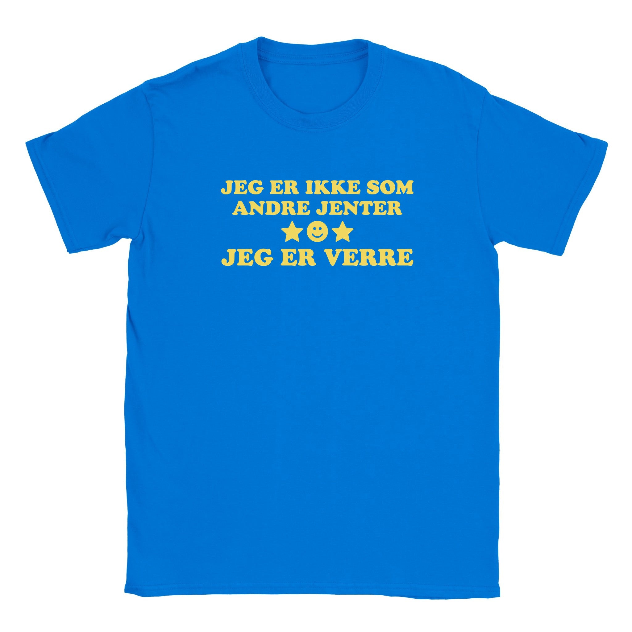 Jeg er ikke som andre jenter jeg er verre - Baby tee – Royal