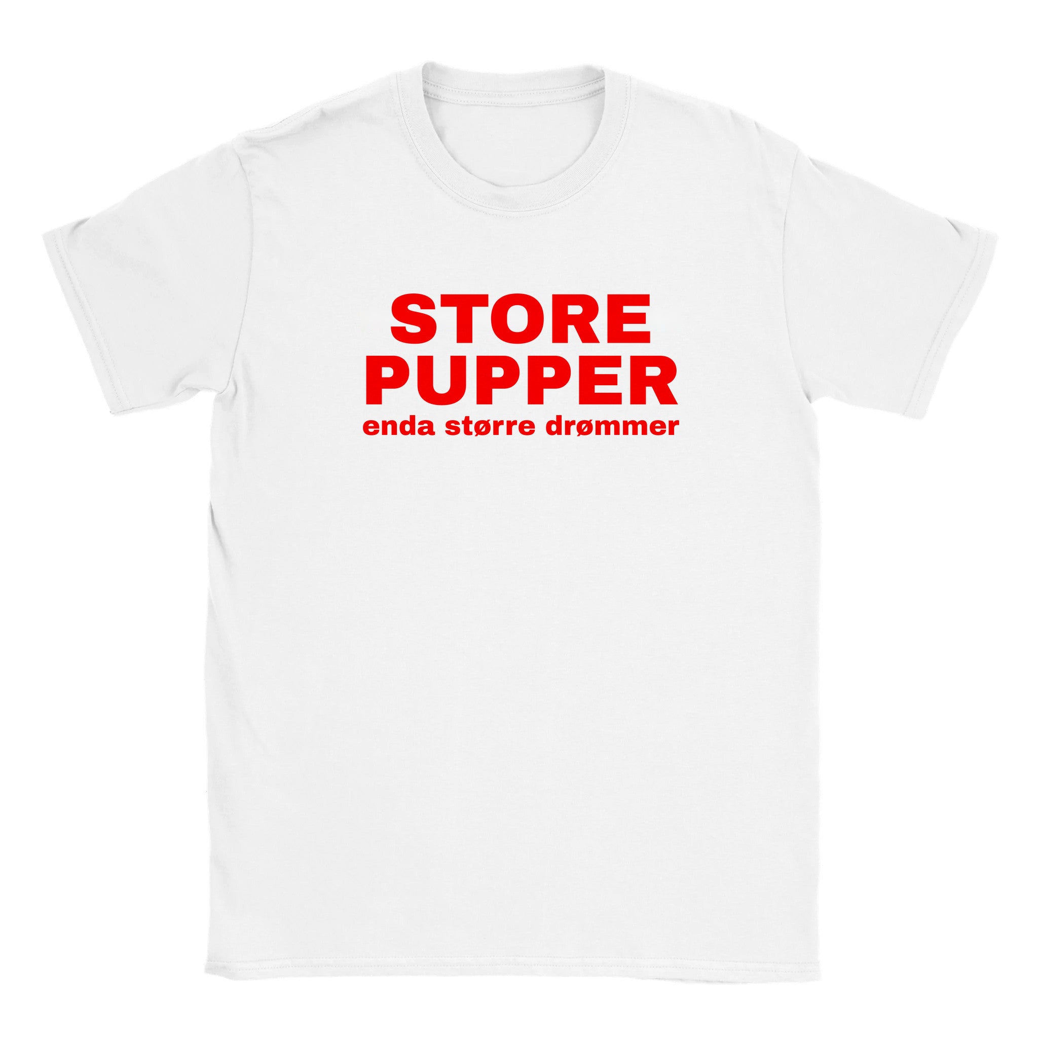 Store pupper enda større drømmer - Baby tee – White