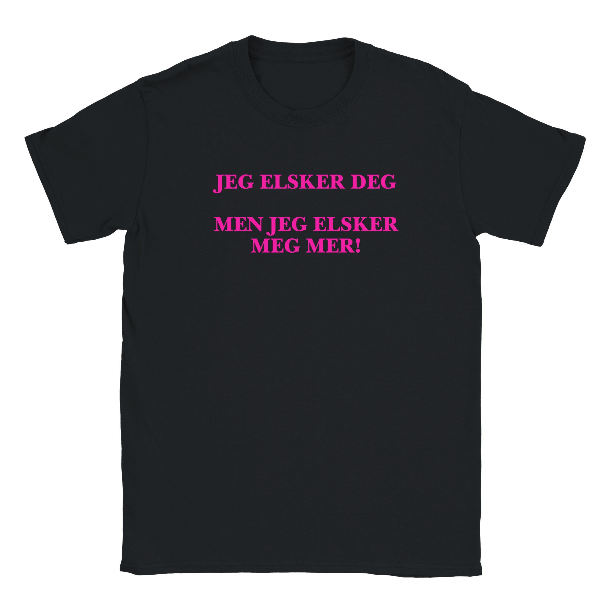 Jeg elsker deg men jeg elsker meg mer! - Baby tee – Black