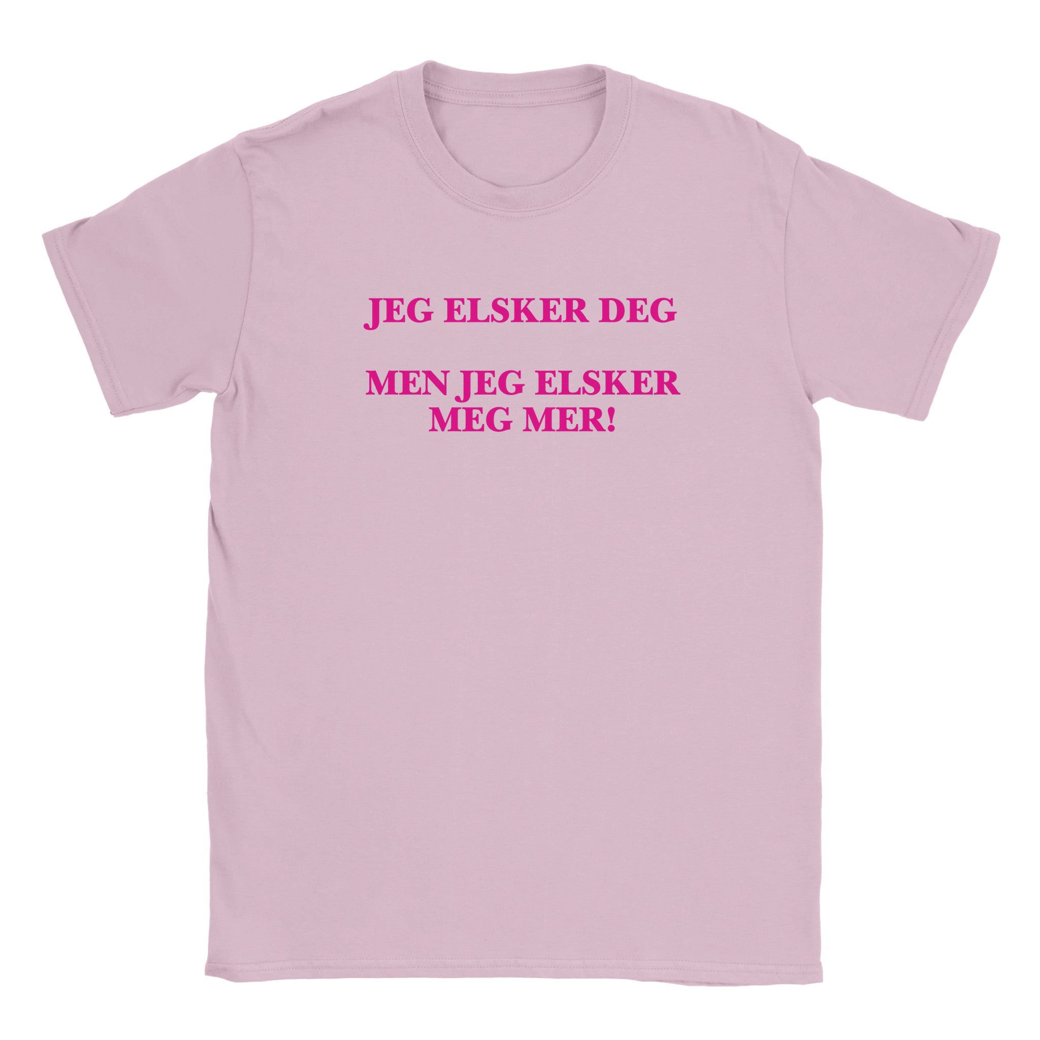 Jeg elsker deg men jeg elsker meg mer! - Baby tee – Light Pink