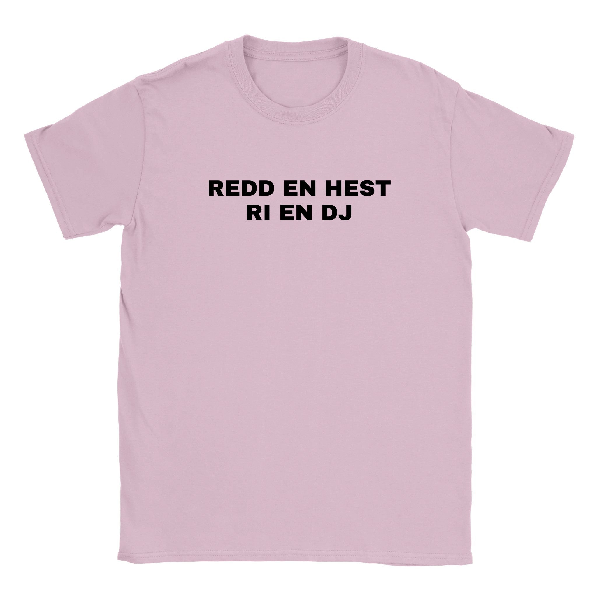 Redd en hest ri en DJ - Baby tee – Light Pink