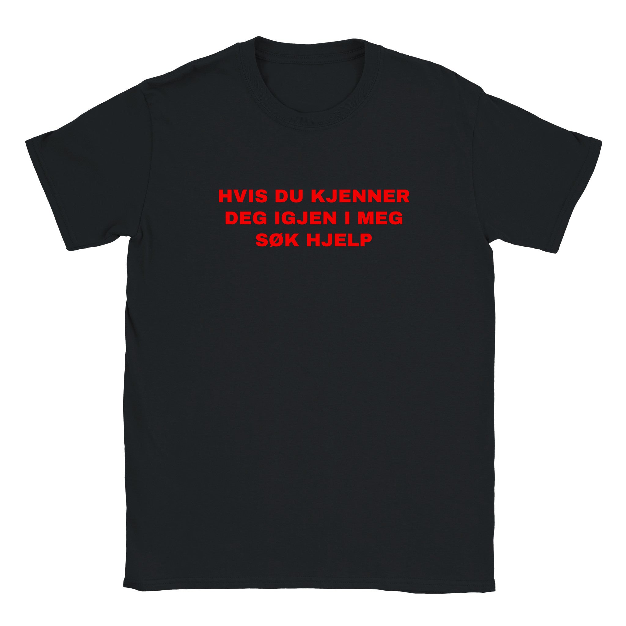 Hvis du kjenner deg igjen i meg søk hjelp - Baby tee – Black
