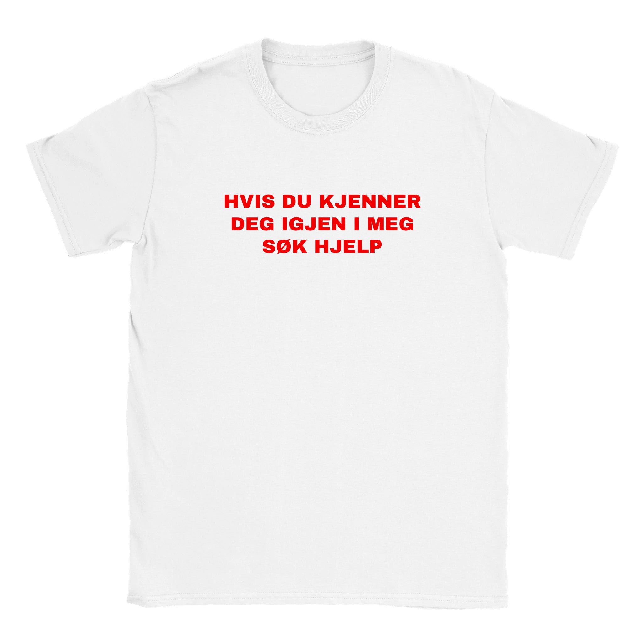 Hvis du kjenner deg igjen i meg søk hjelp - Baby tee – White
