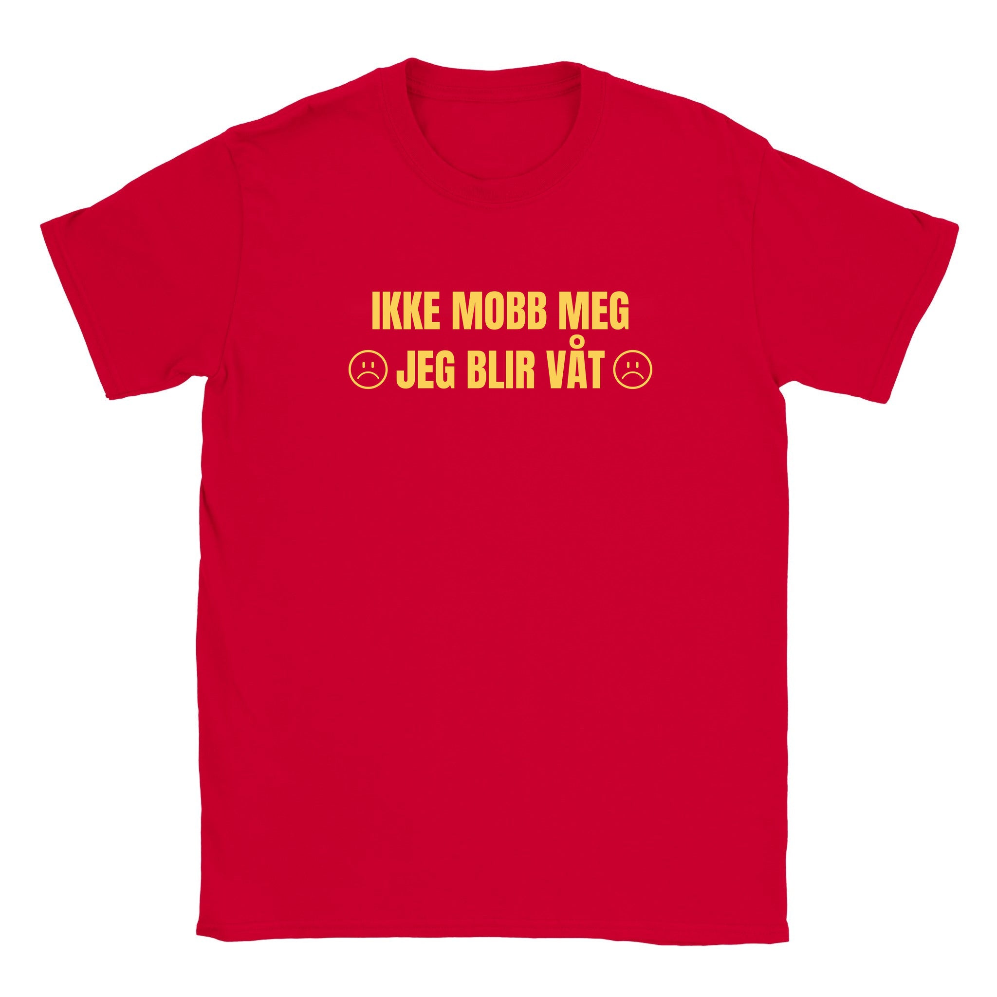 Ikke mobb meg jeg blir våt - Baby tee – Red