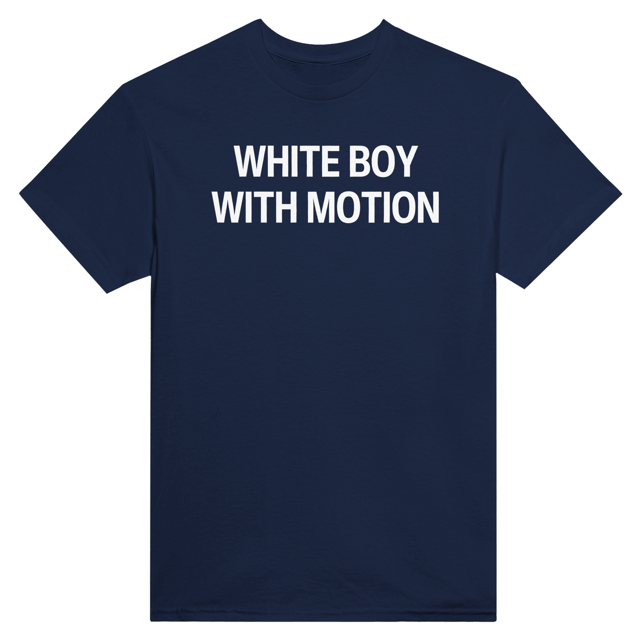 White boy with motion – morsom t-skjorte fra Køddeklær