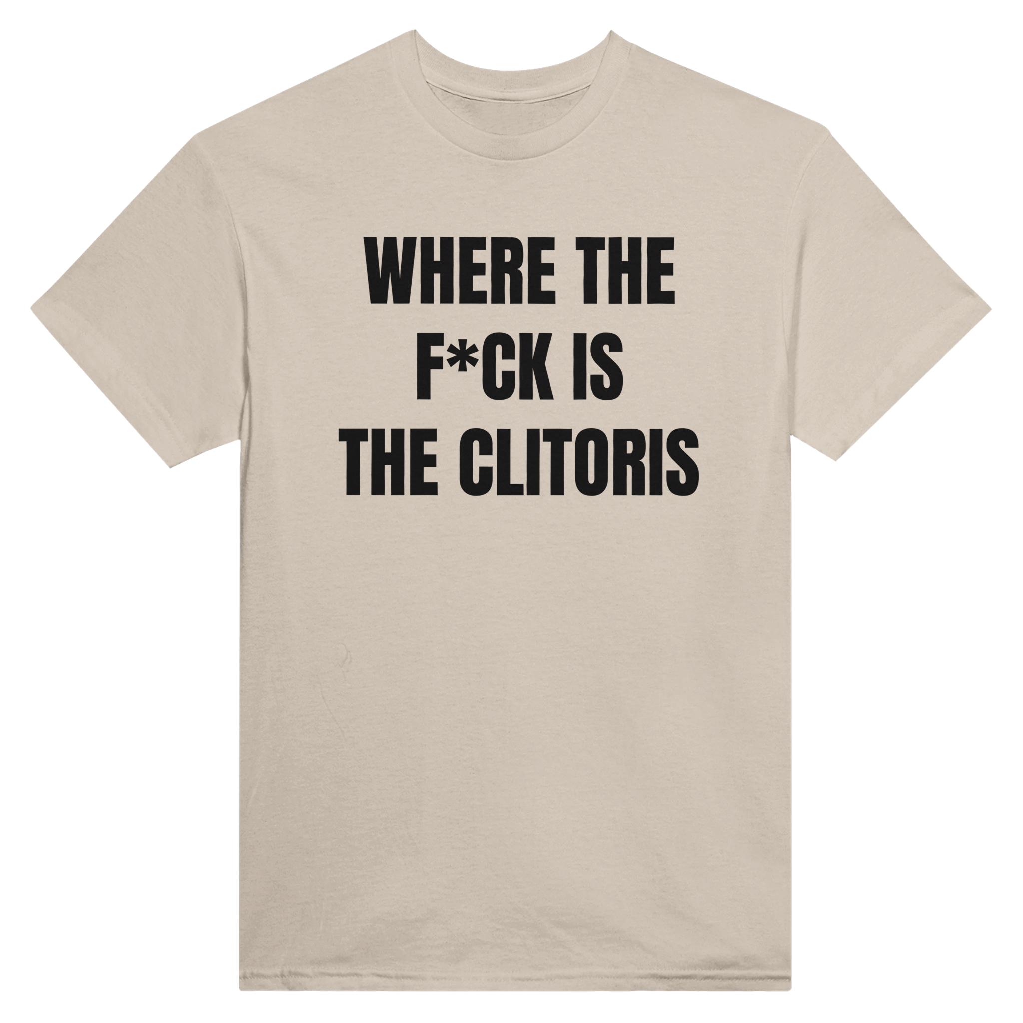 Where the f*ck is the clitoris – morsom t-skjorte fra Køddeklær