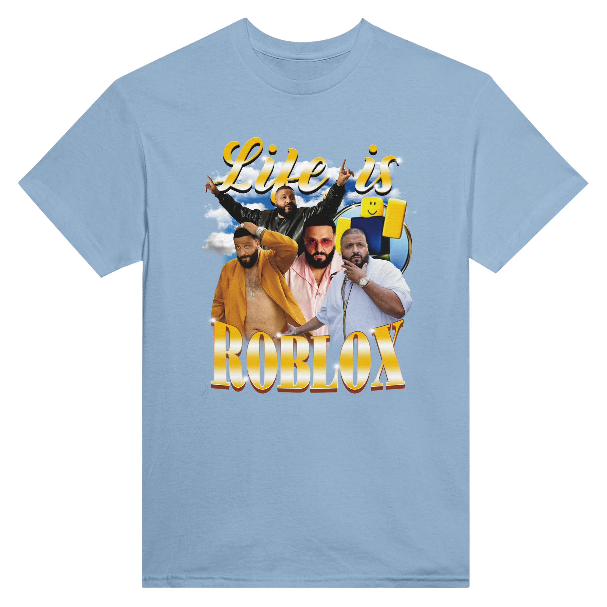 Life is roblox dj khaled – morsom t-skjorte fra Køddeklær