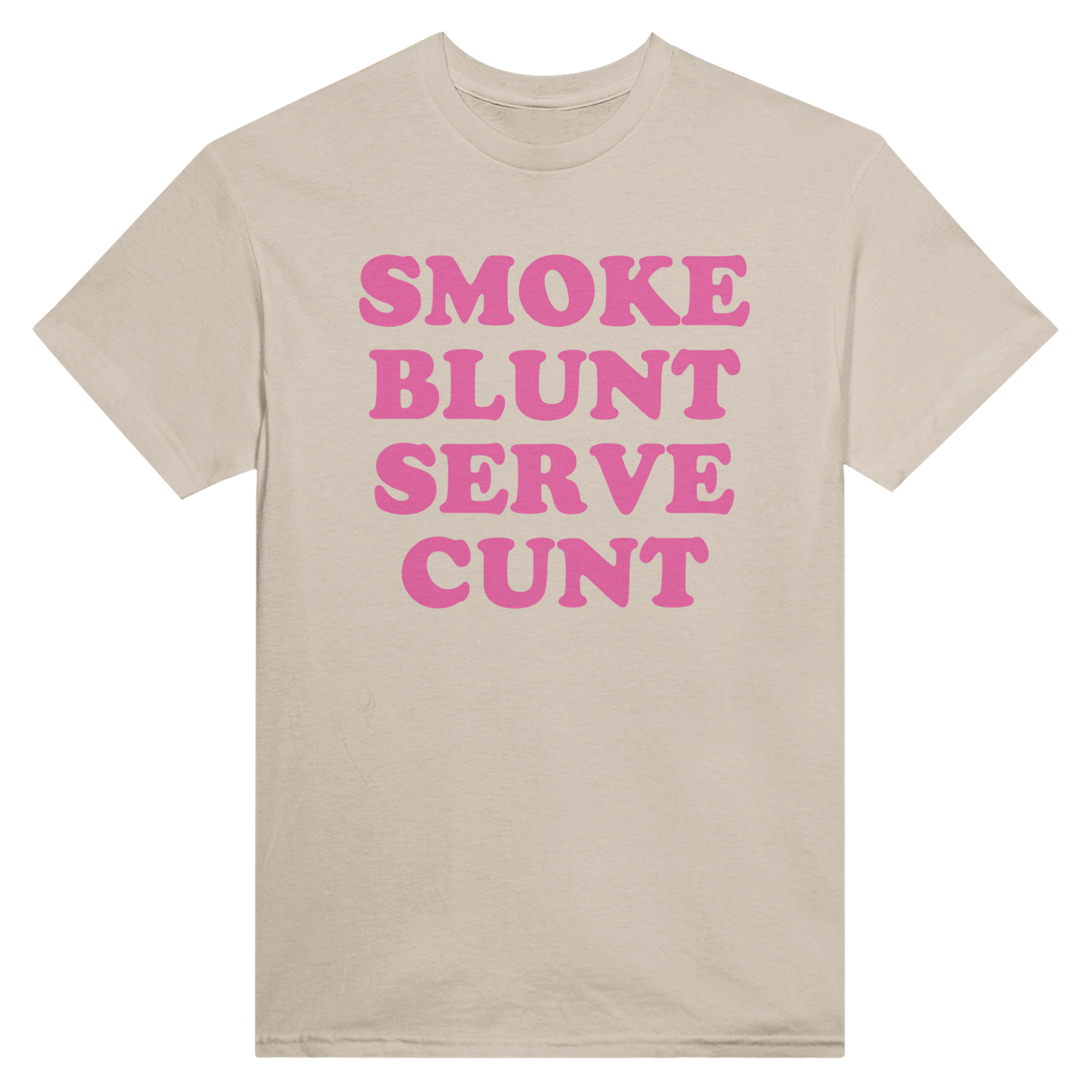 Smoke blunt serve cunt – morsom t-skjorte fra Køddeklær