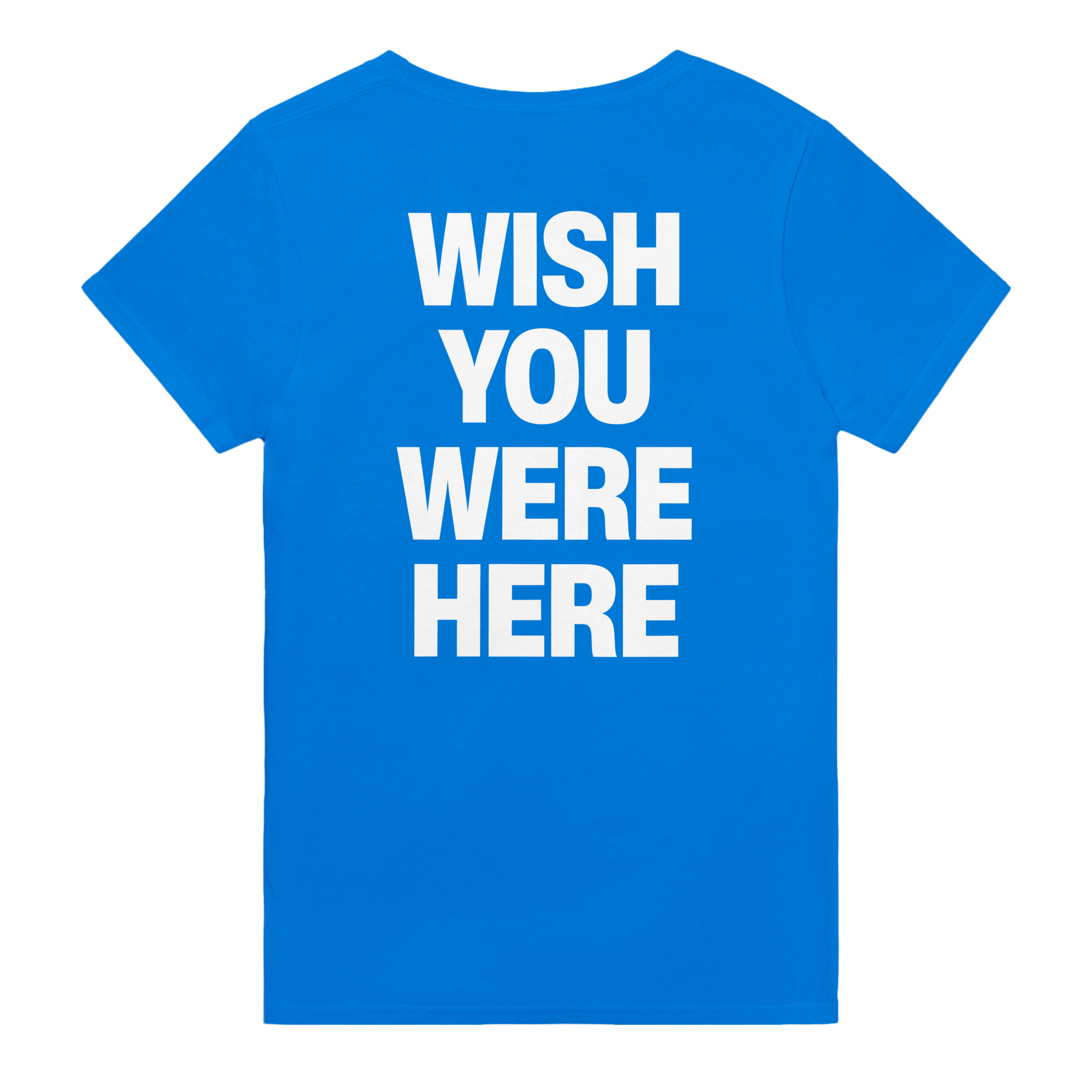 Wish you were here – morsom t-skjorte med backprint fra Køddeklær