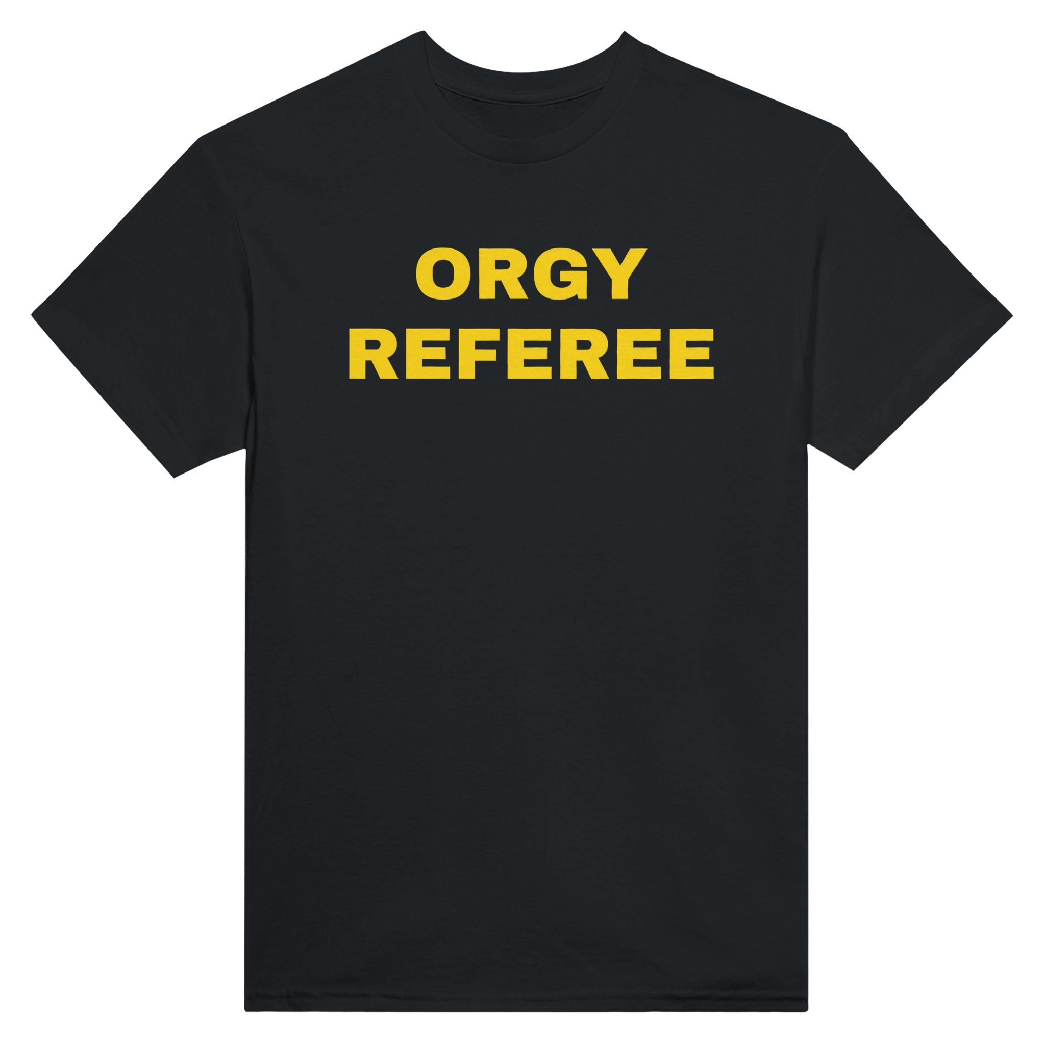 Orgy referee – morsom t-skjorte fra Køddeklær