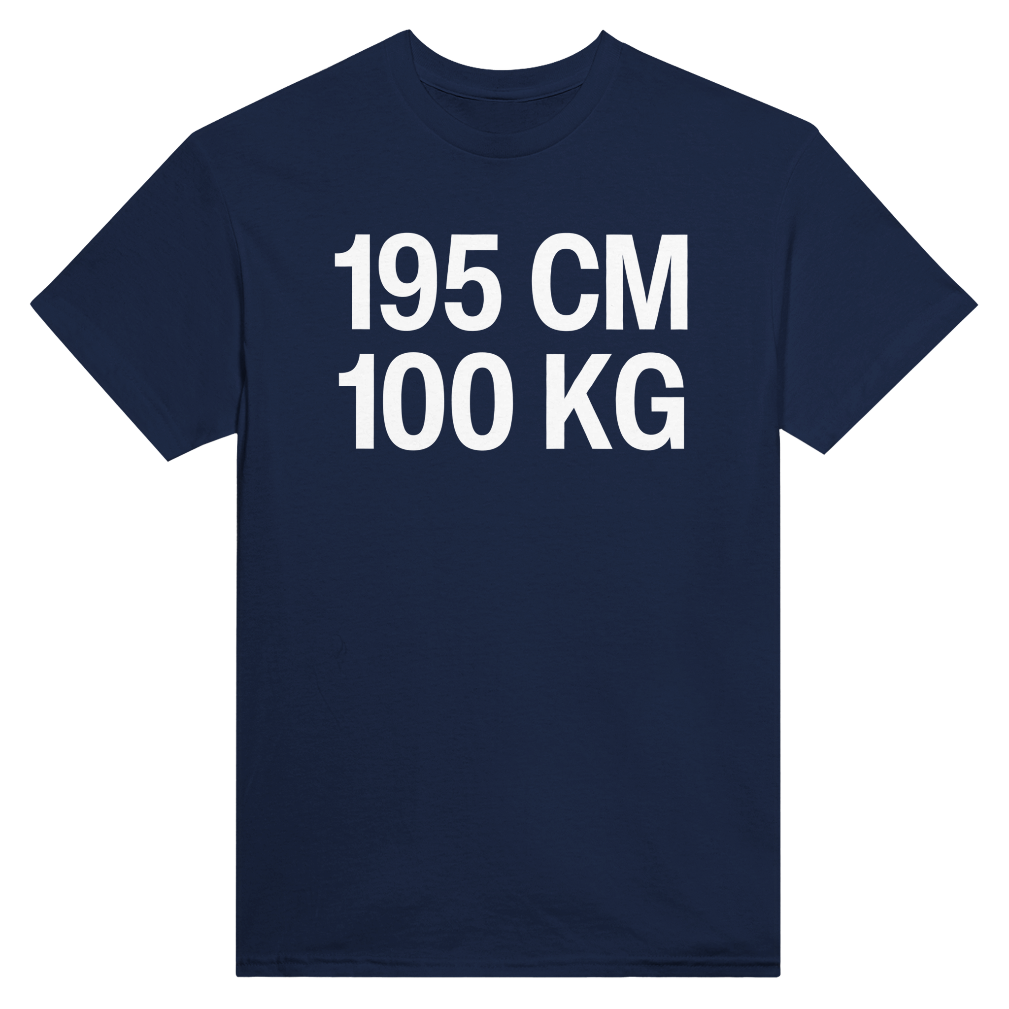 195cm 100kg – morsom t-skjorte fra Køddeklær