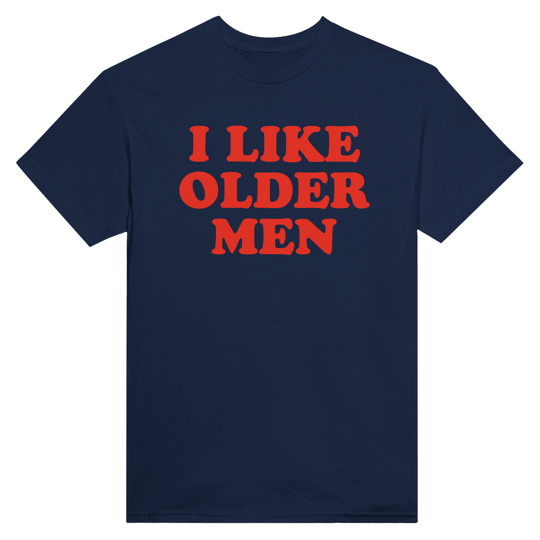 I liker older men – morsom t-skjorte fra Køddeklær