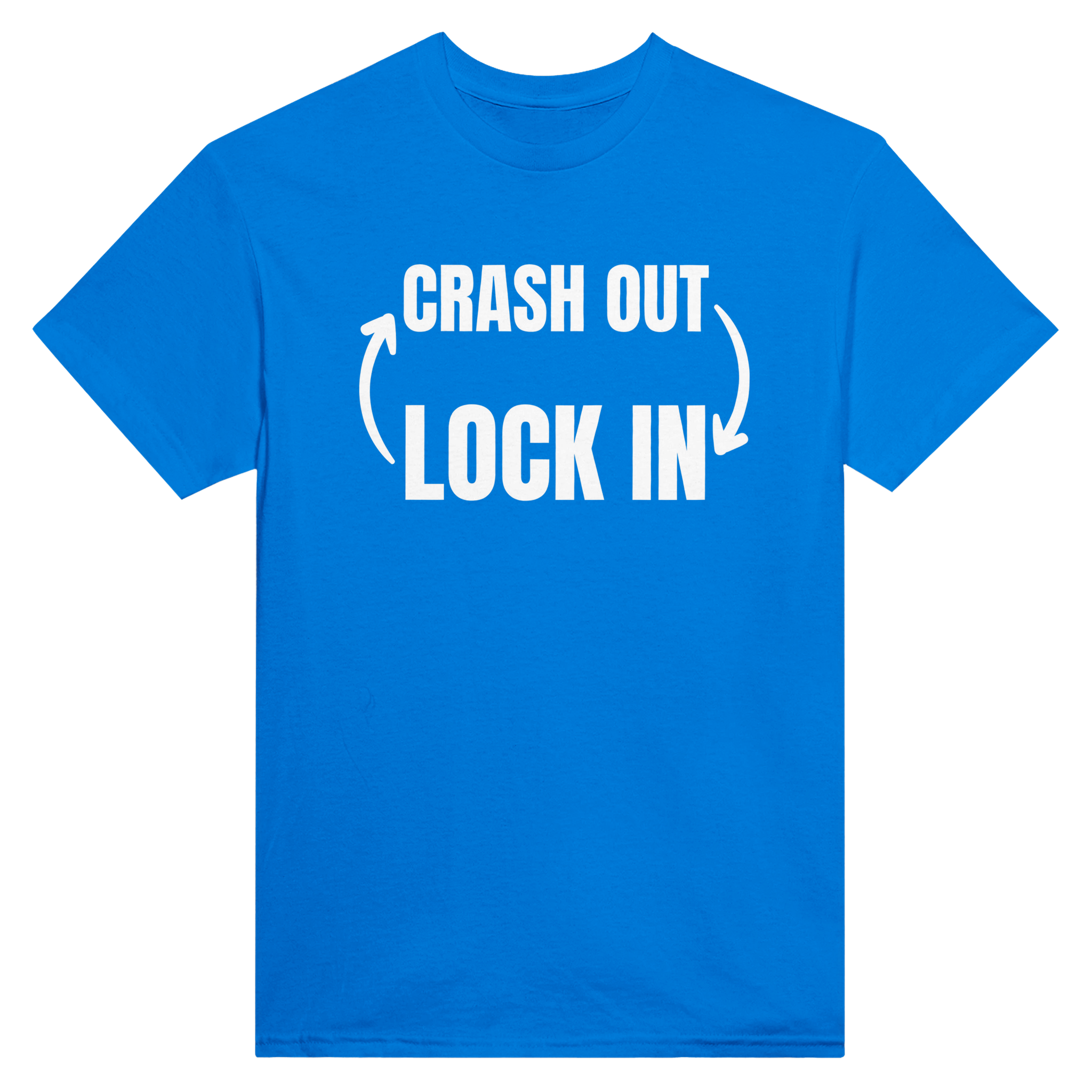 Crash out lock in – morsom t-skjorte fra Køddeklær