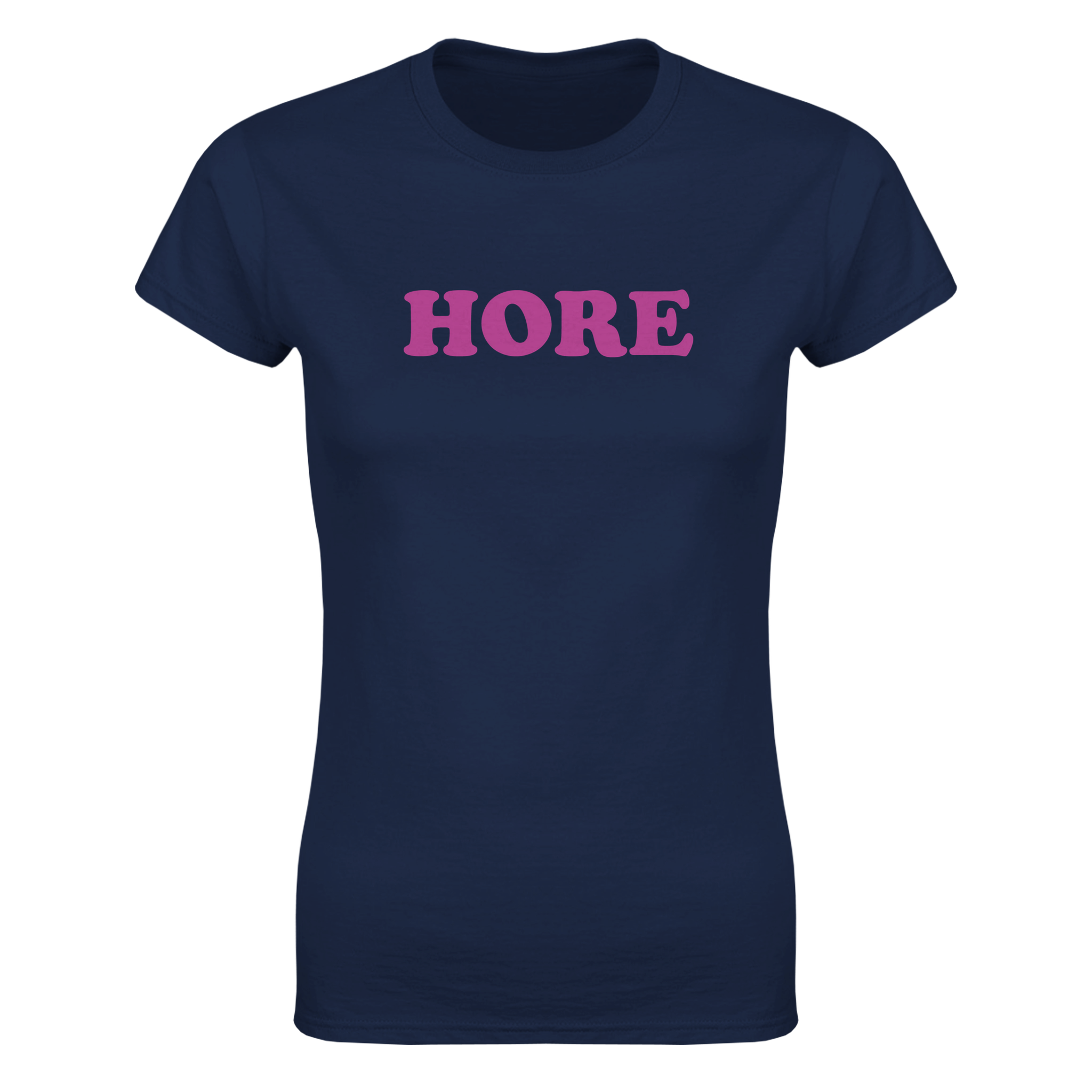 Hore – morsom dame-t-skjorte fra Køddeklær