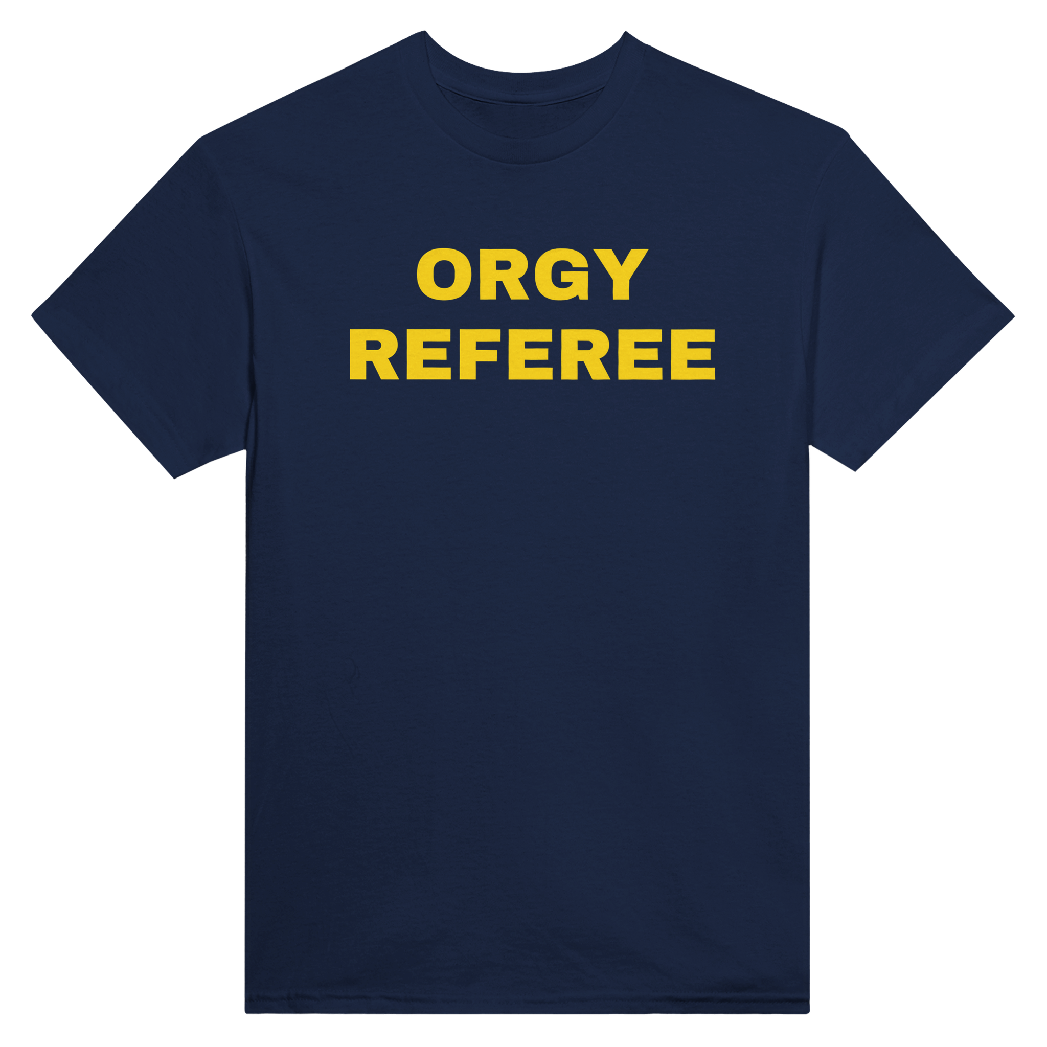 Orgy referee – morsom t-skjorte fra Køddeklær