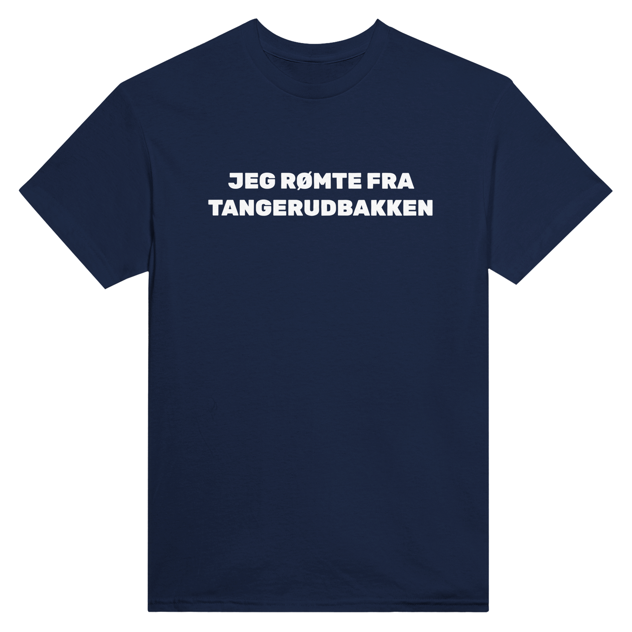 Jeg rømte fra tangerudbakken – morsom t-skjorte fra Køddeklær