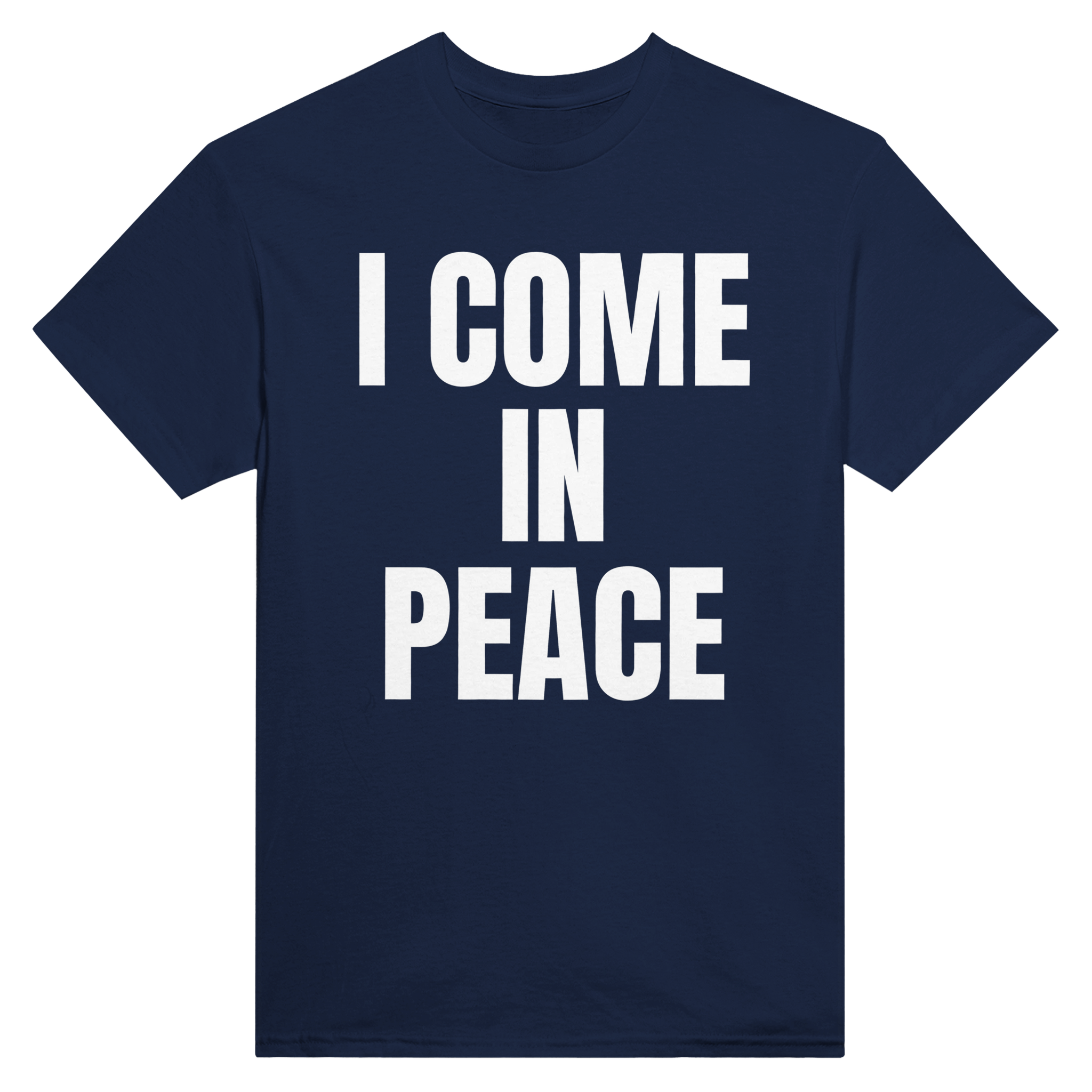 I come in peace – morsom t-skjorte fra Køddeklær