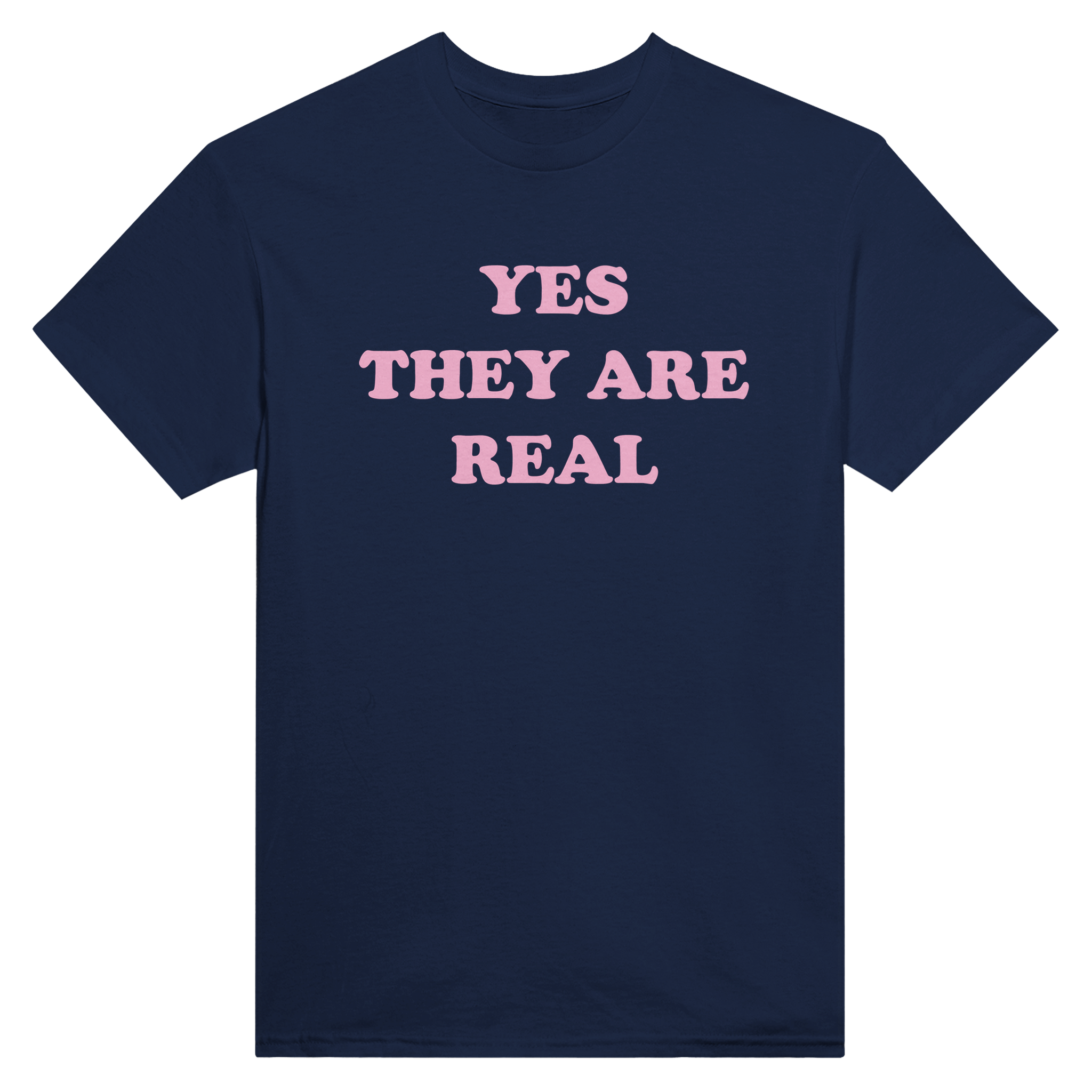 Yes they are real – morsom t-skjorte fra Køddeklær