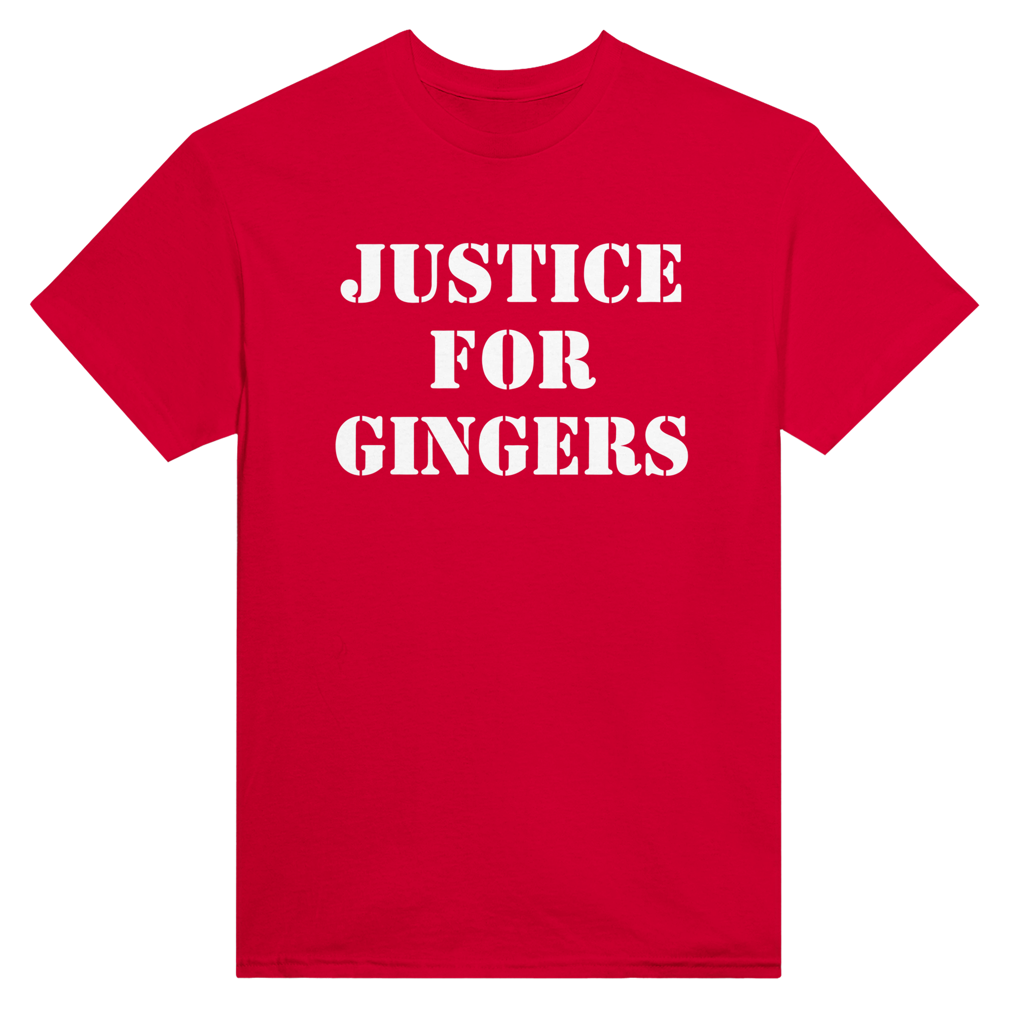 Justice for gingers – morsom t-skjorte fra Køddeklær