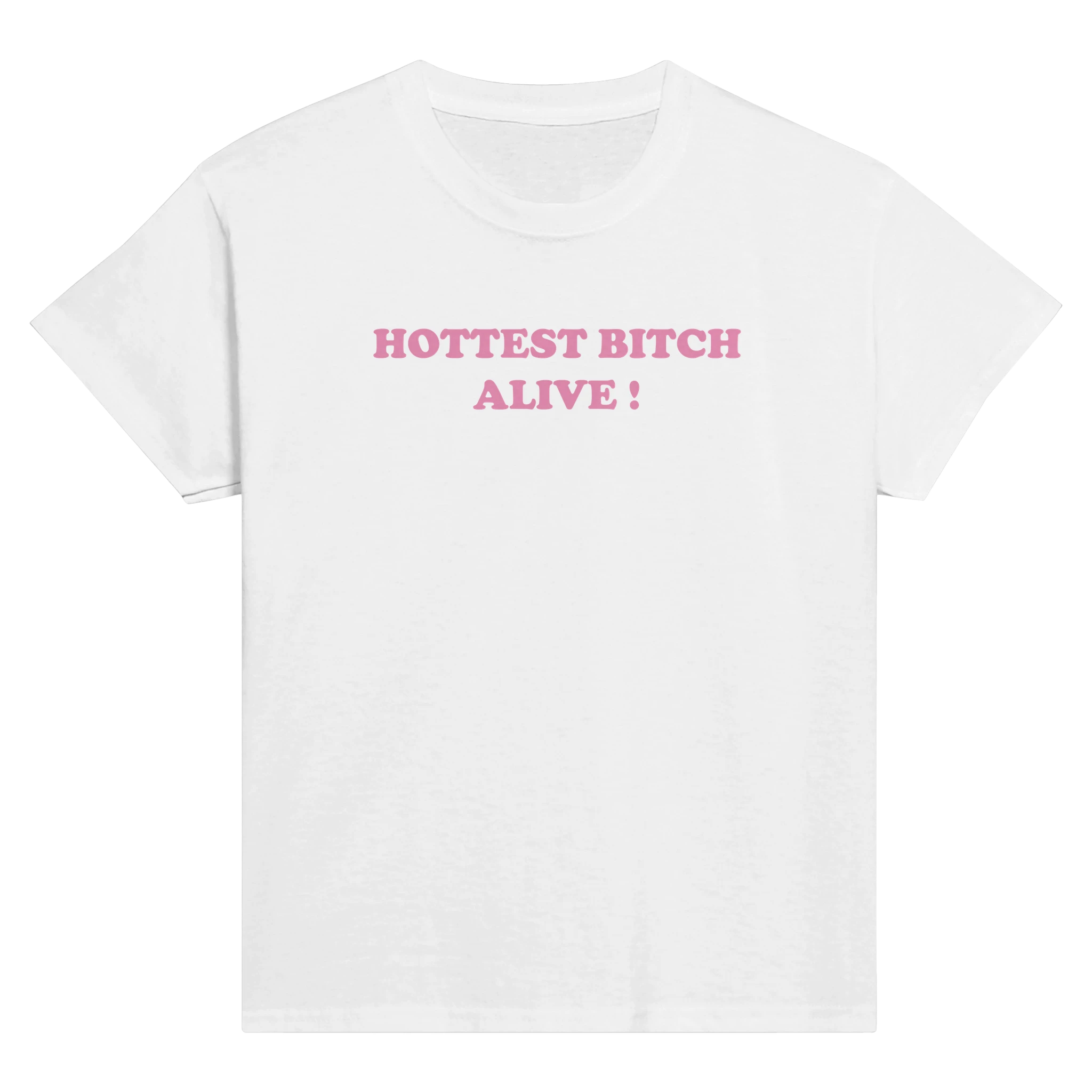 Hottest bitch alive! – morsom baby tee fra Køddeklær
