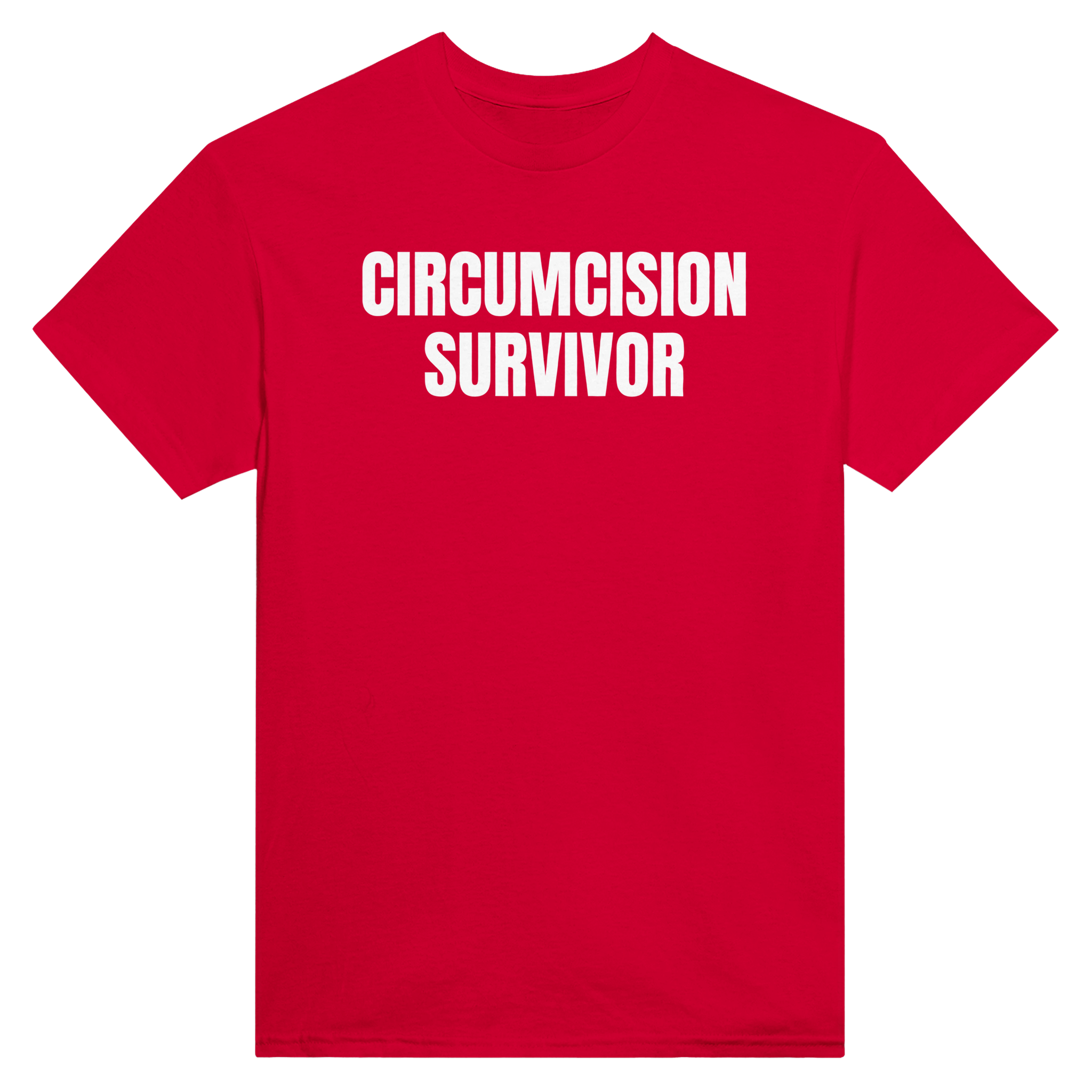 Circumcision survivor – morsom t-skjorte fra Køddeklær