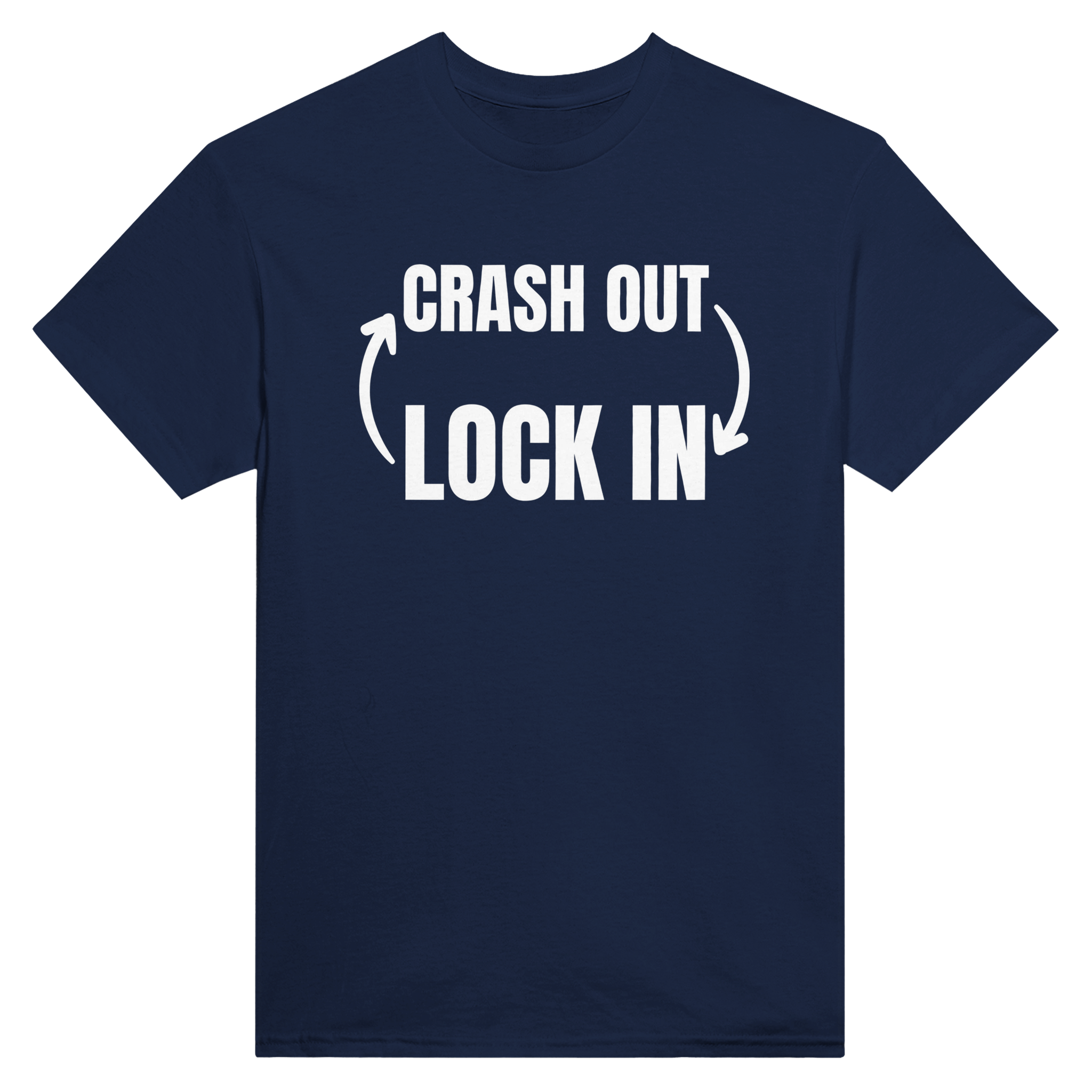 Crash out lock in – morsom t-skjorte fra Køddeklær