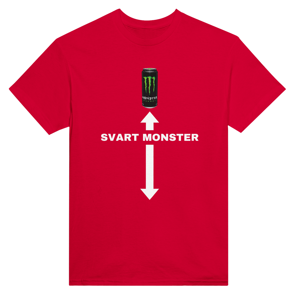 Svart monster – morsom t-skjorte med norsk humor fra Køddeklær