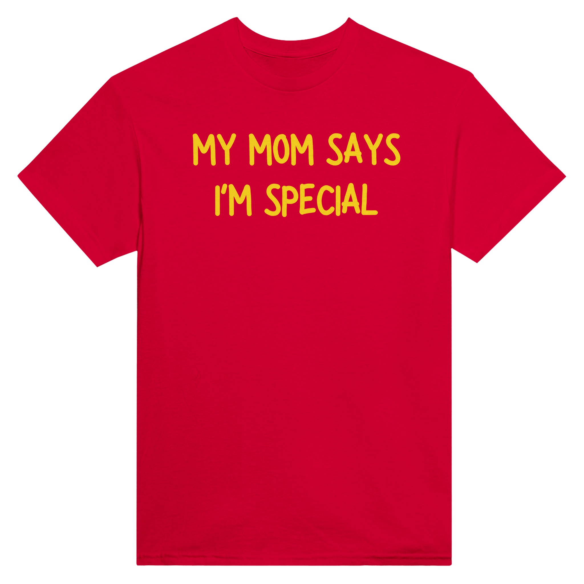 My mom says i'm special – morsom t-skjorte fra Køddeklær