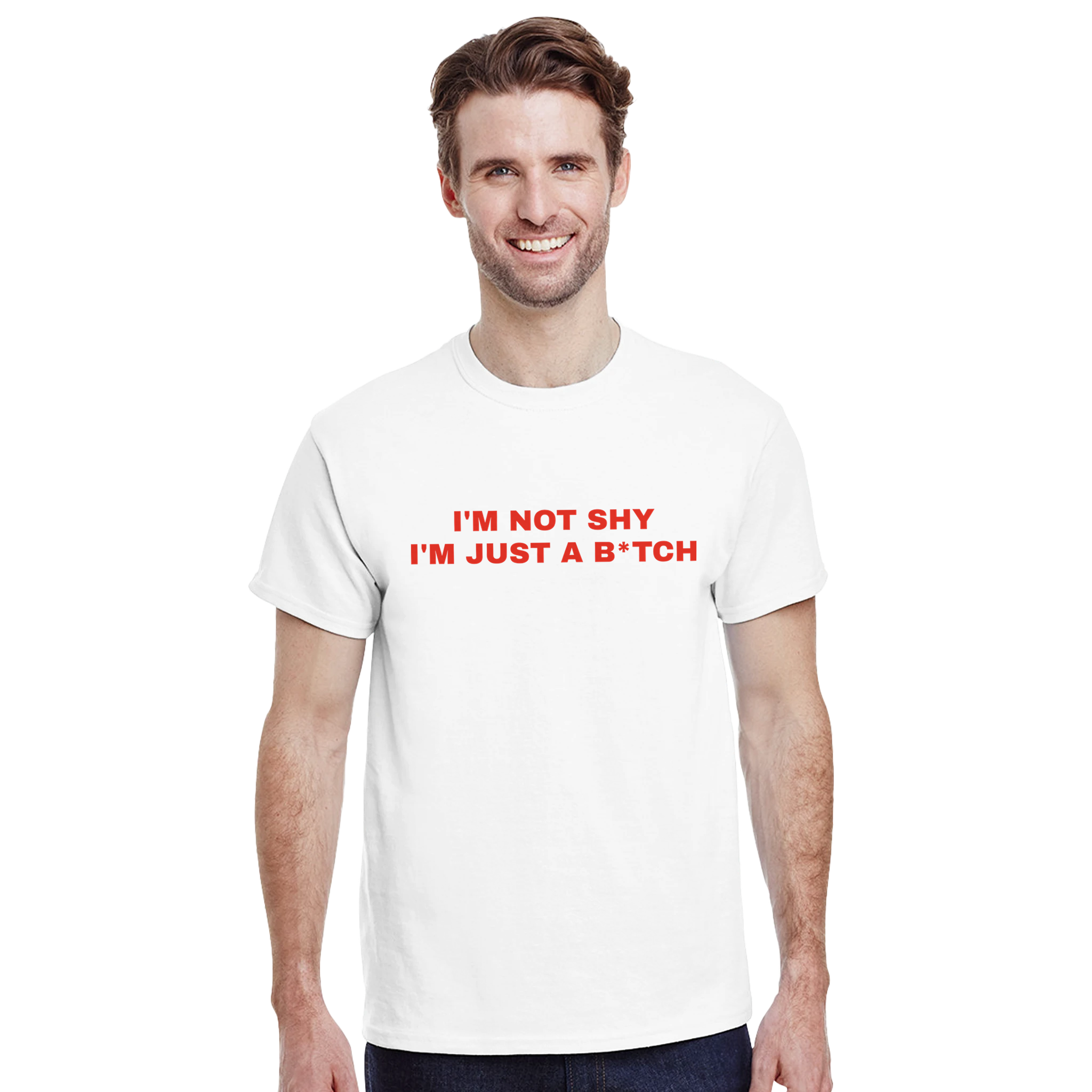 I'm not shy I'm just a b*tch – morsom t-skjorte fra Køddeklær