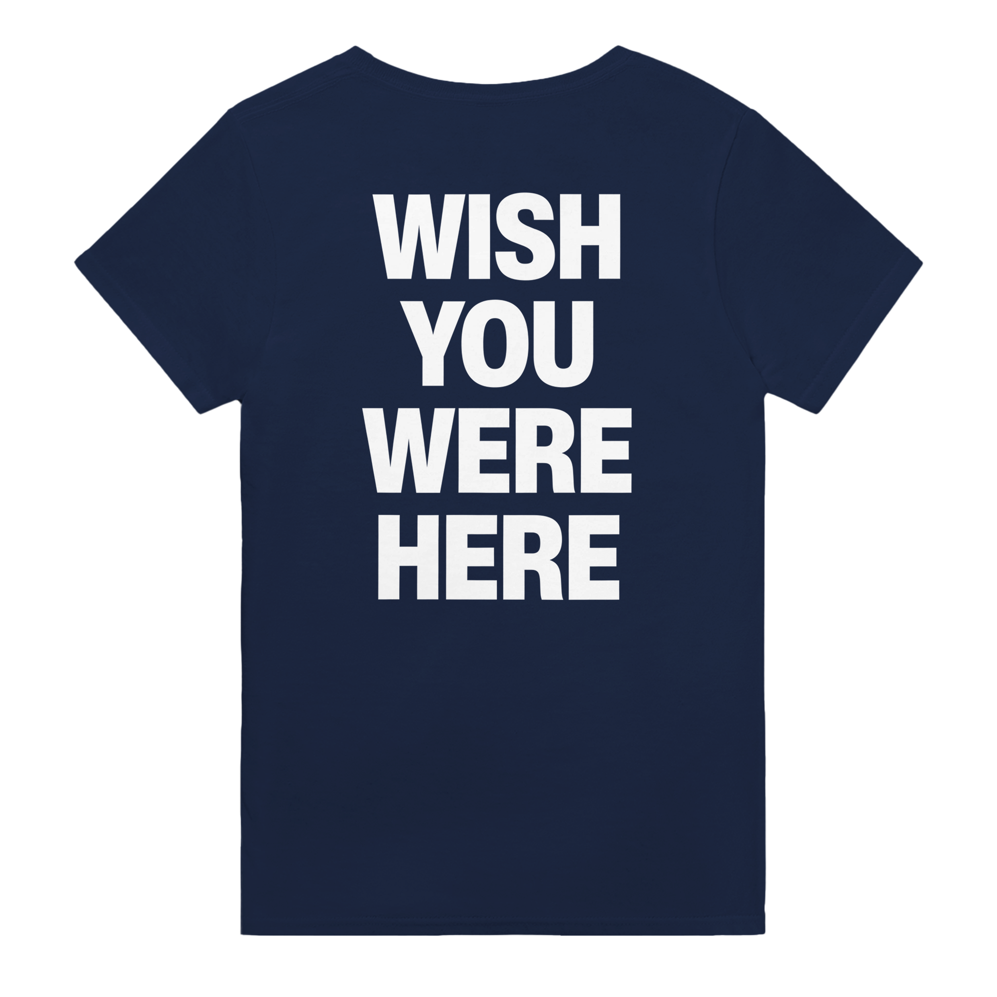 Wish you were here – morsom t-skjorte med backprint fra Køddeklær