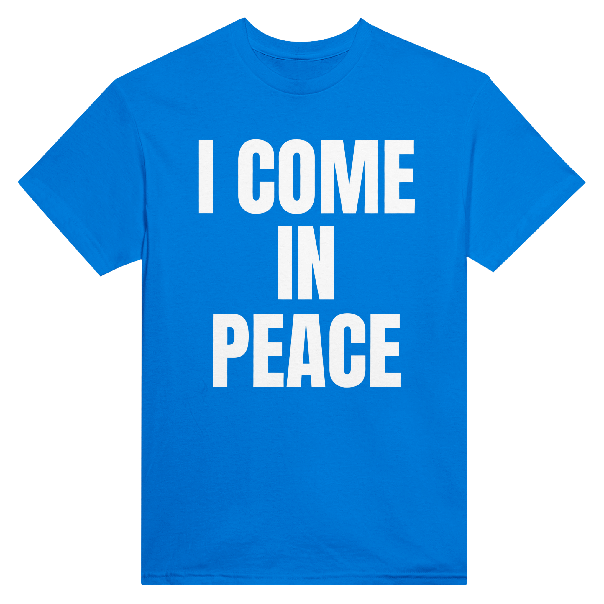I come in peace – morsom t-skjorte fra Køddeklær