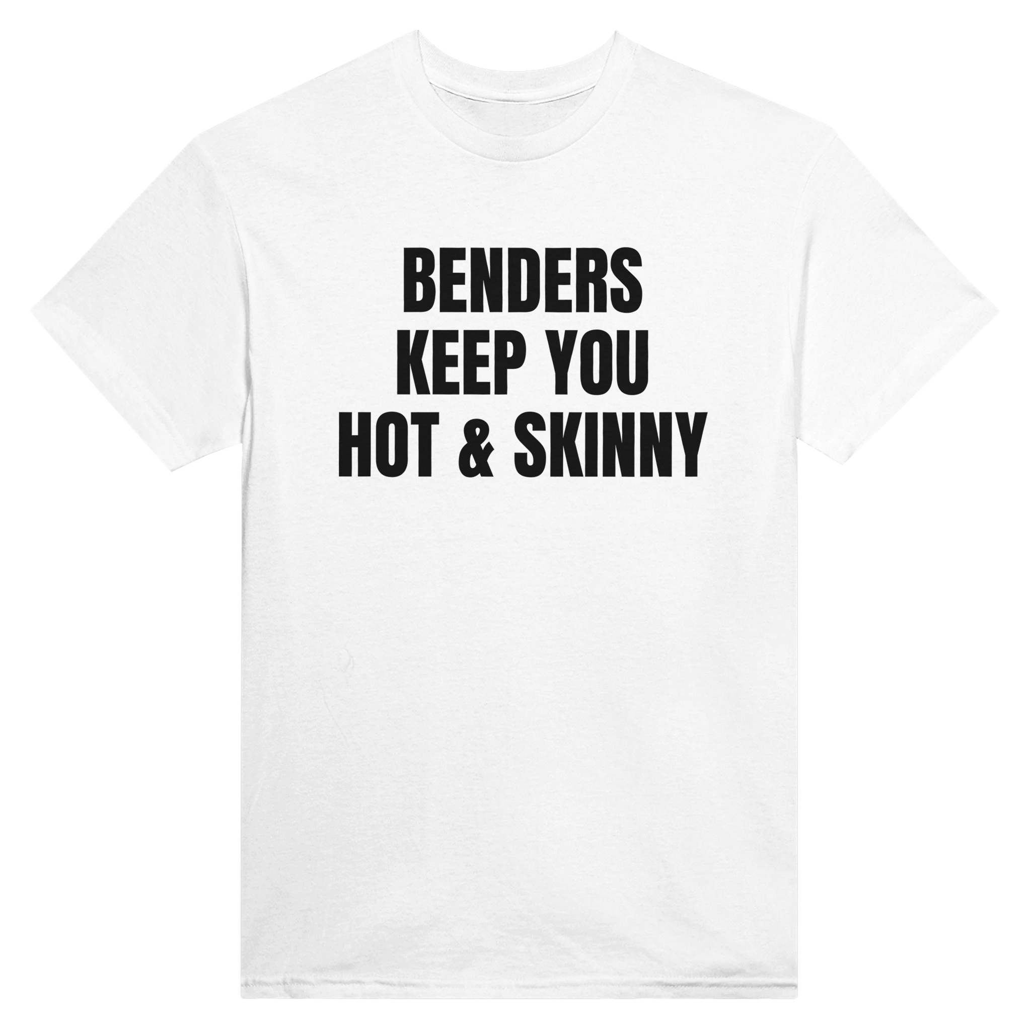 Benders keep you hot & skinny – morsom t-skjorte fra Køddeklær