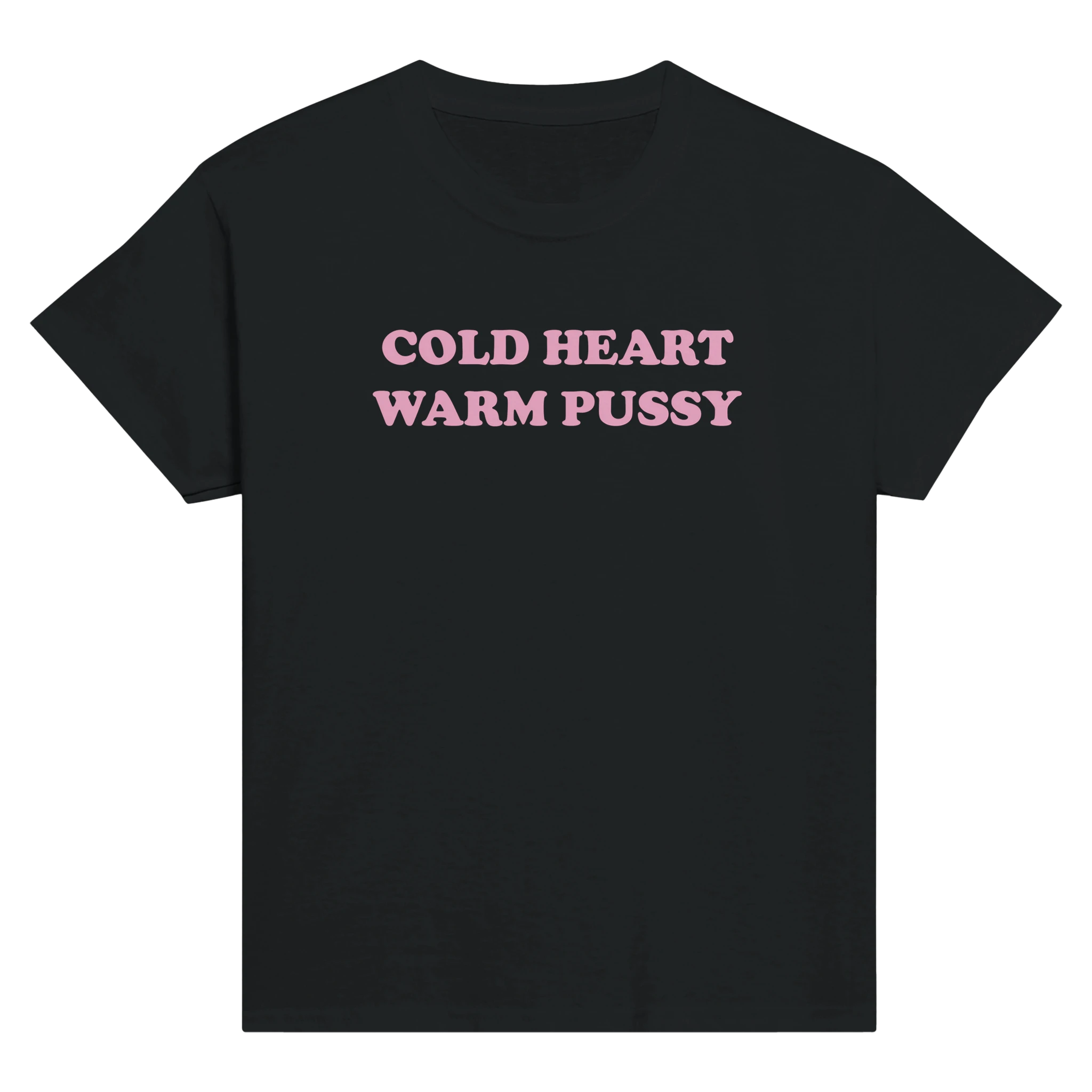 Cold heart warm pussy – morsom baby tee fra Køddeklær