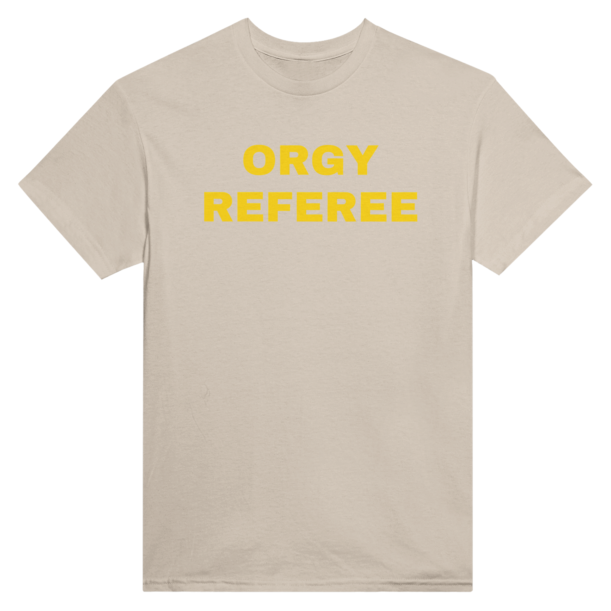Orgy referee – morsom t-skjorte fra Køddeklær